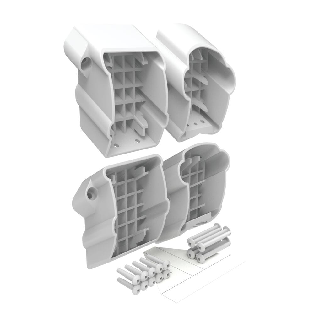 Freedom 7.188-in x 2-in Bella Premier Series White Vinyl Stair Connector (4-Pack)