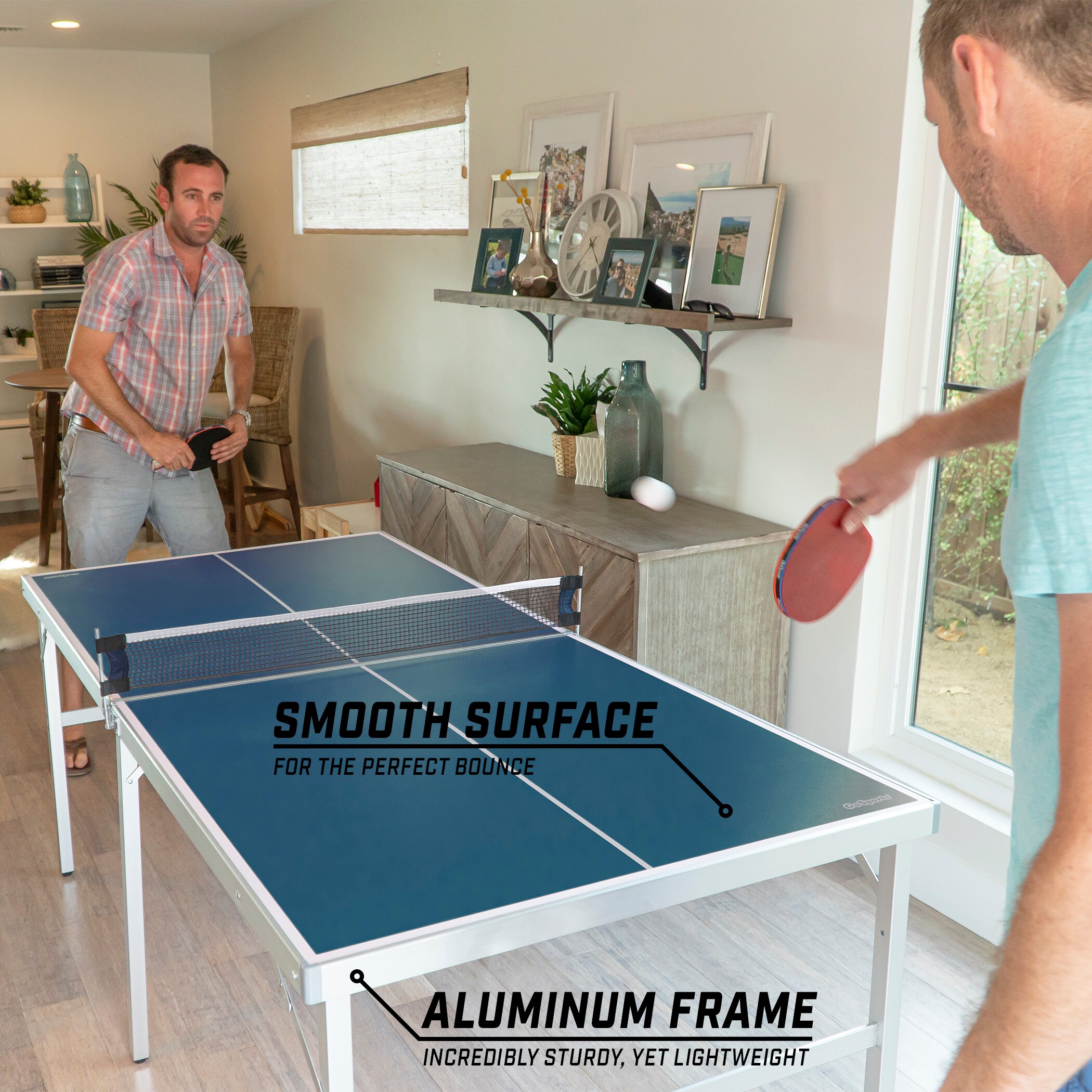 GoSports 72-in Indoor Freestanding Ping Pong Table in the Ping Pong Tables  department at