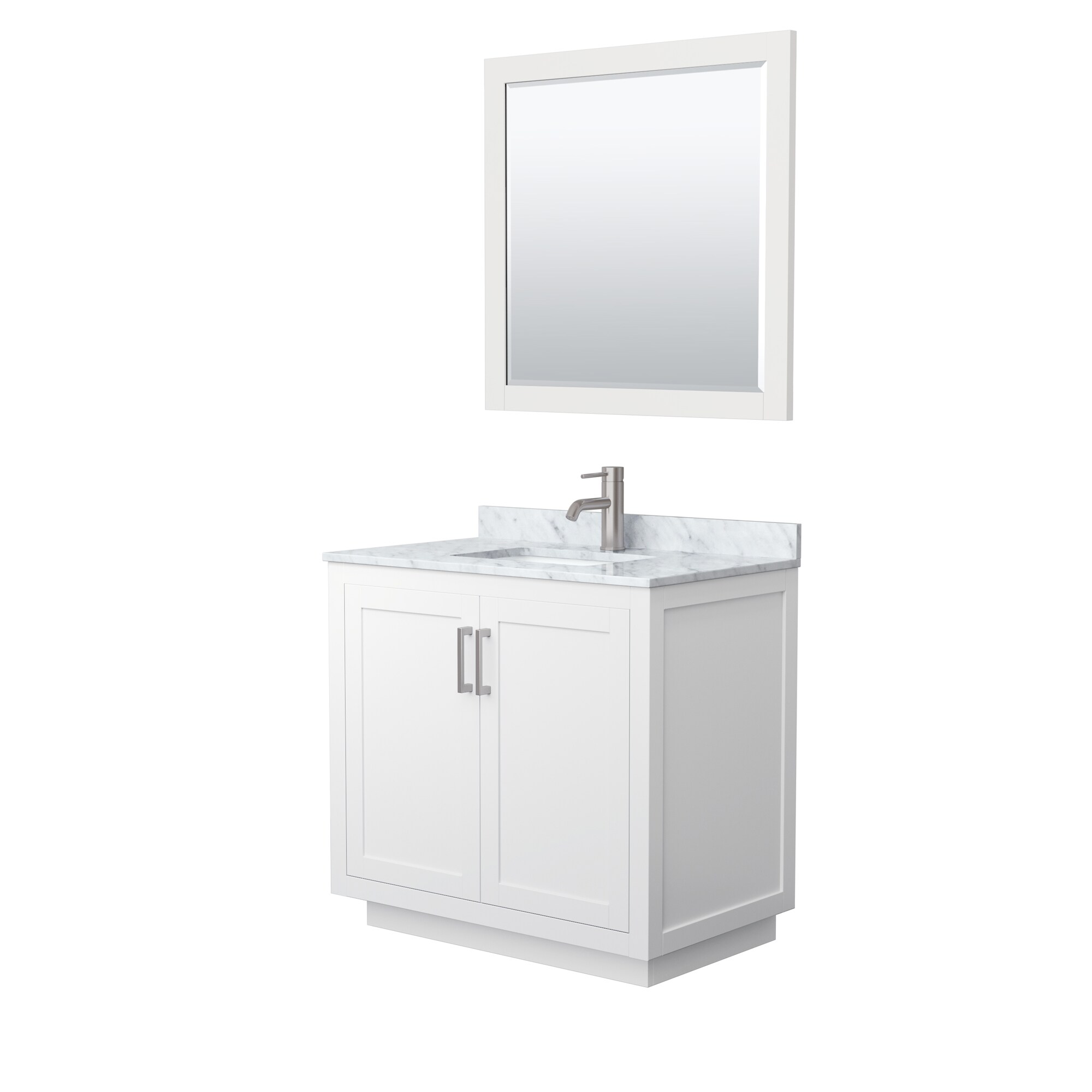 Wyndham Collection WCF292936SWHCMUNSM34 Bath-Vanity-Combo - View #2