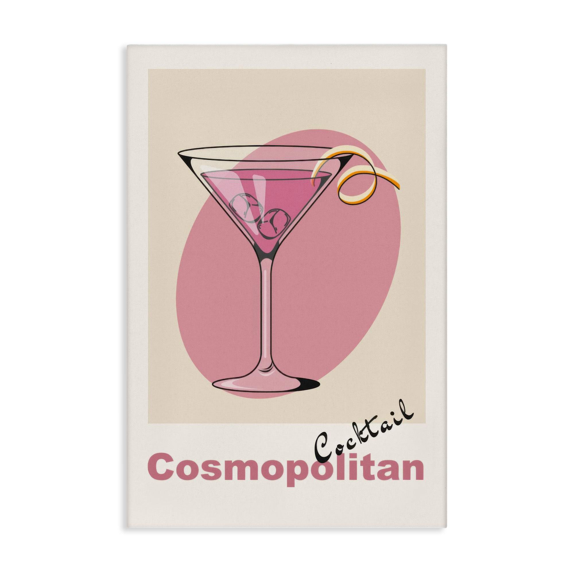 Stupell Industries BT-683-CN-16X24 Vintage Cosmo Cocktail Canvas design by LSR Design Studio