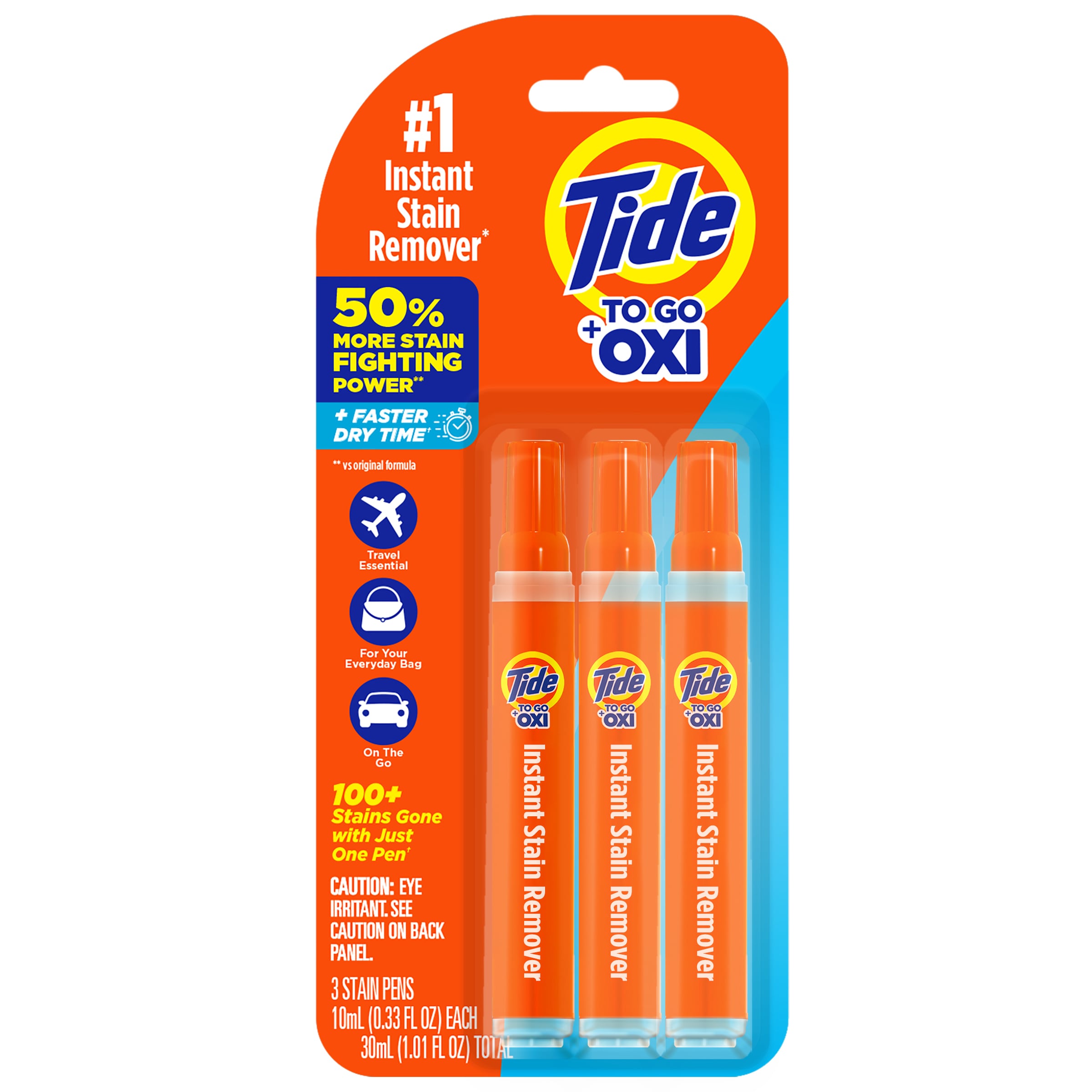 Tide 3700001871 To-Go 3 -Pack 1 Count Laundry Stain Remover