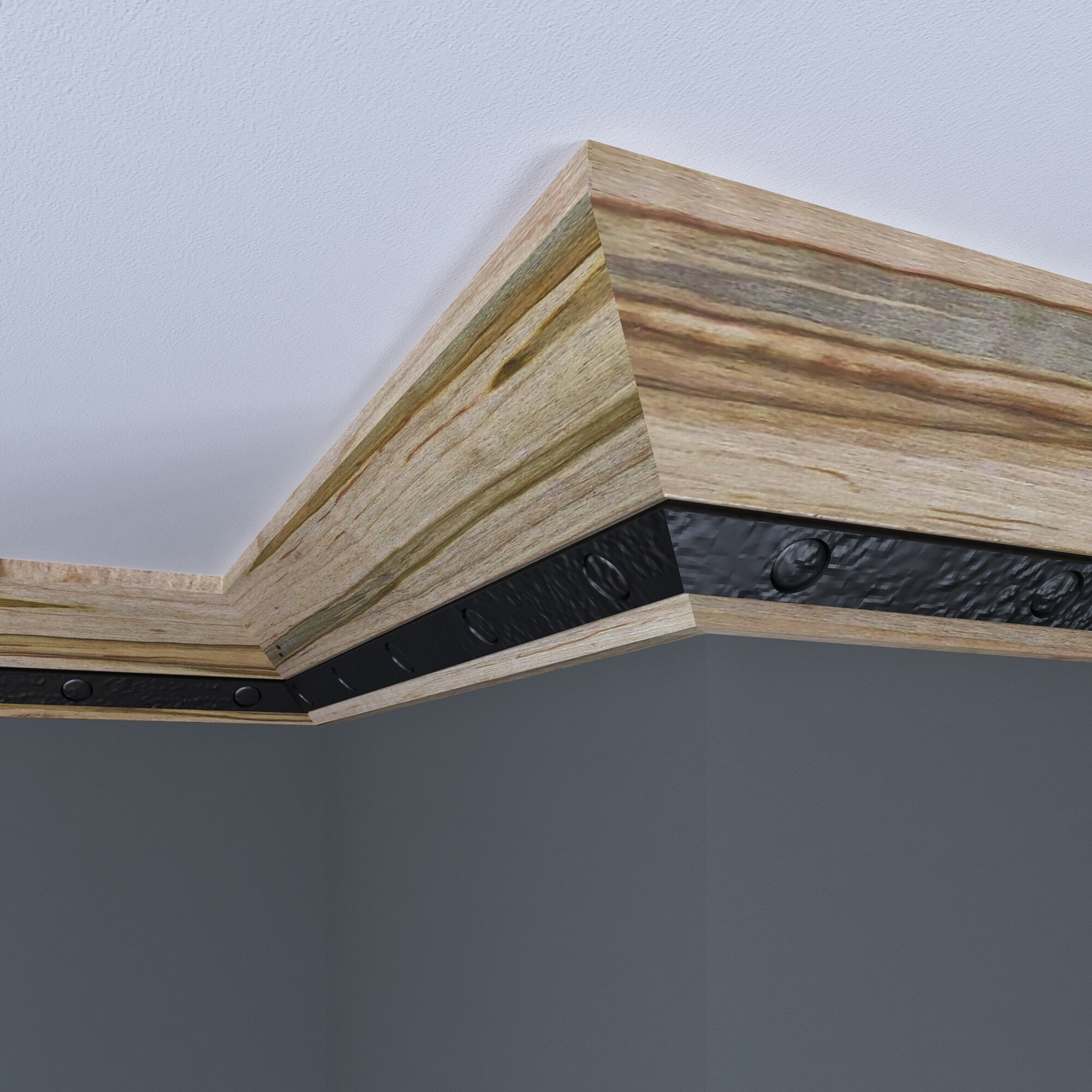 Ornamental Mouldings Rustic Ambrosia 17/32 in. x 4-1/2 in. x 96 in. Maple Wood Crown Moulding