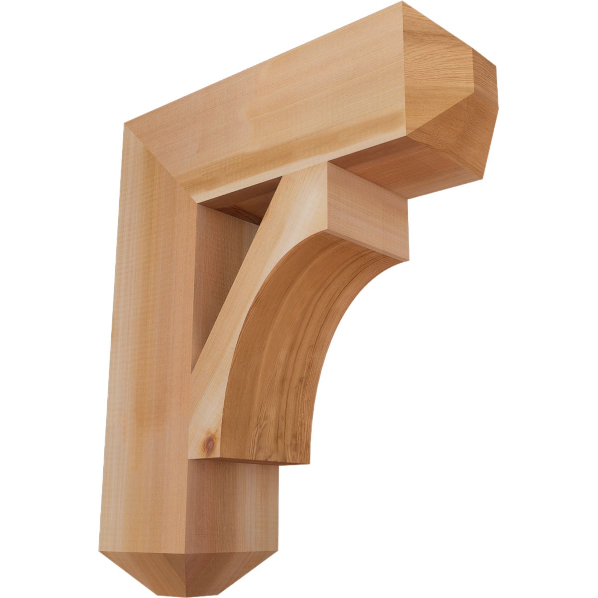 Ekena Millwork BKT06X20X24WTL04SWR Westlake craftsman smooth 5-1/2-in x 20-in x 24-in Western red cedar Brown Wood Standard bracket
