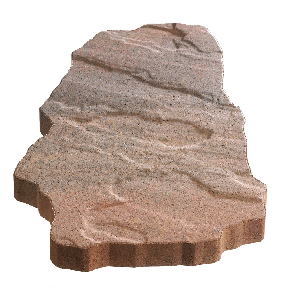 604736AUB 20.0-in L x 15.0-in W x 2.0-in H Irregular Autumn blend Concrete Patio stone