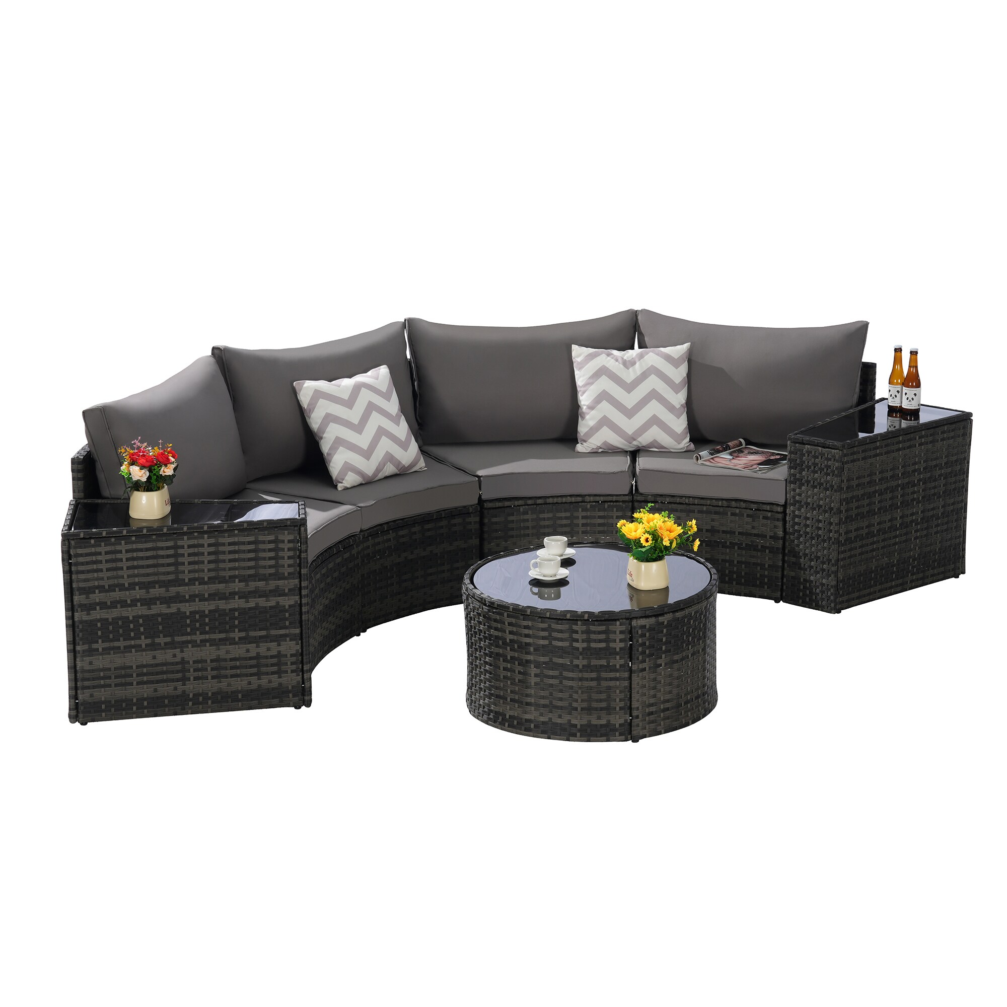 SINOFURN SYB670031DG Patio-Sofas-Daybeds - View #5