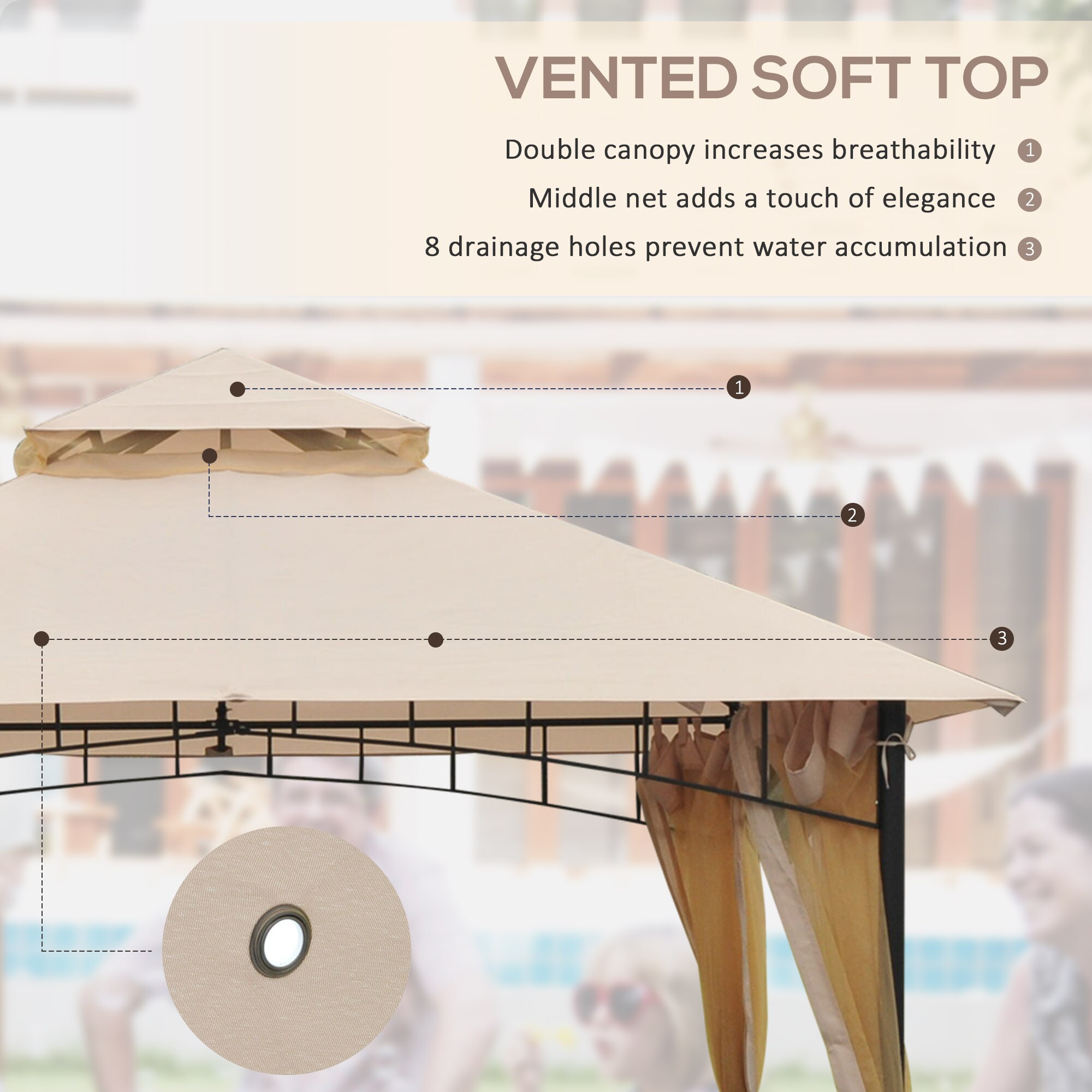 Outsunny 84C-010 Wood-Resin-Gazebos - View #3