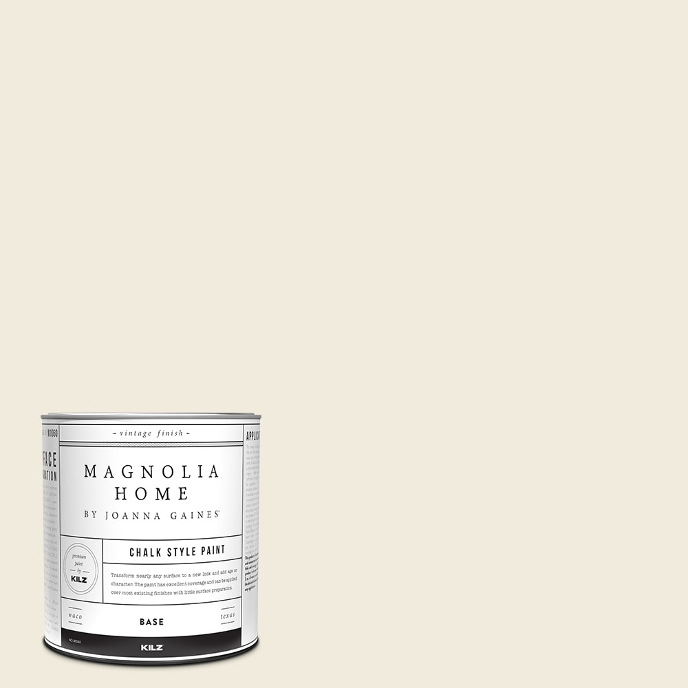 Magnolia Home MAG041-4082230 by Joanna Gaines Water-based Tintable Low Odor Pearly Cotton Chalky Paint (1-quart)