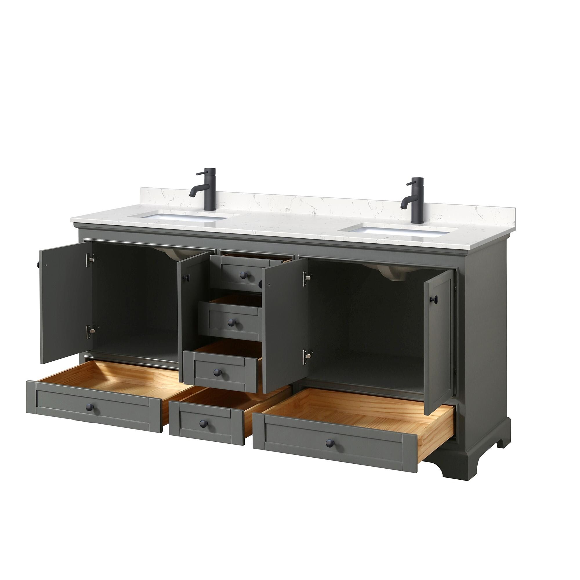 Wyndham Collection WCS202072DGBC2UNSMXX Bath-Vanity-Combo - View #3