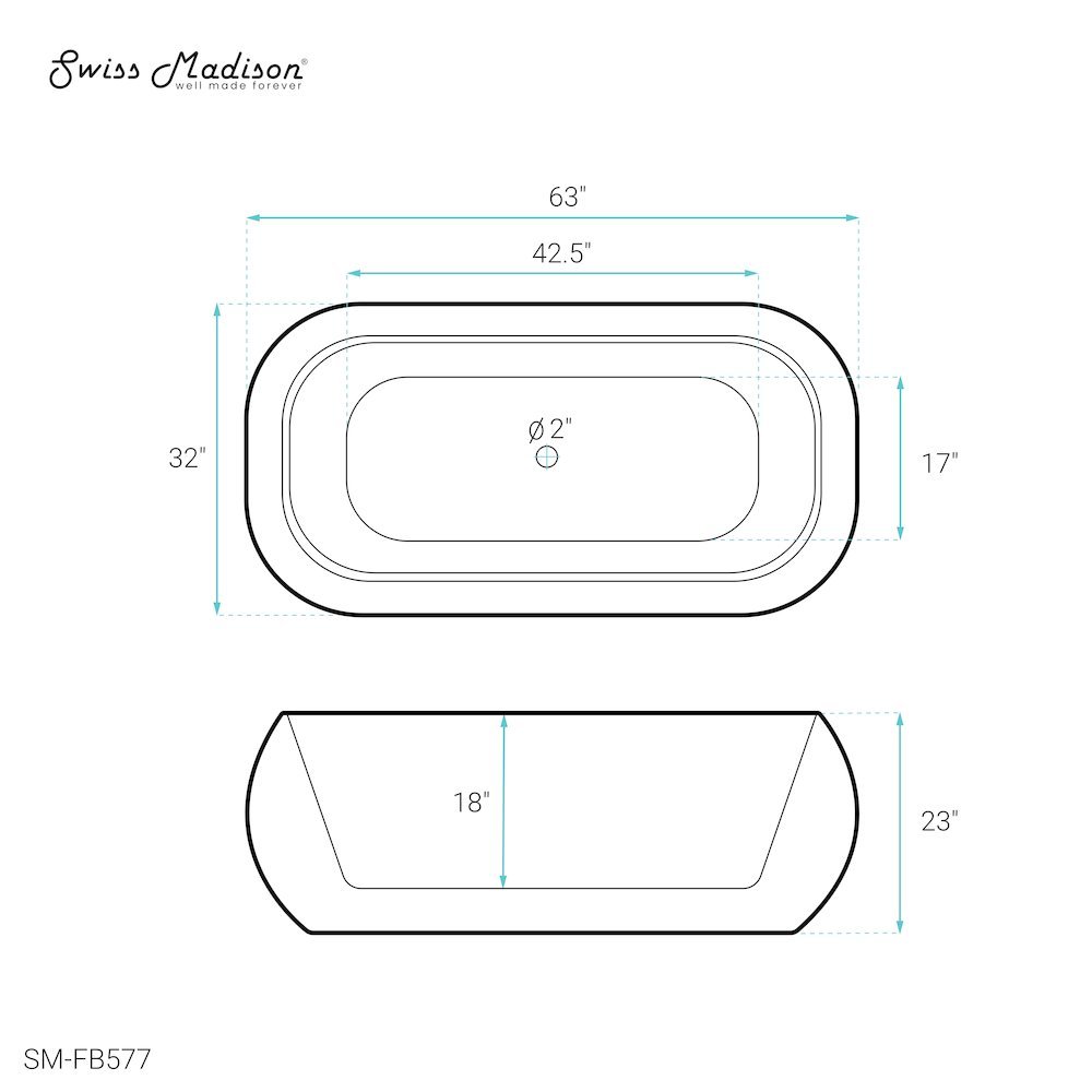 Swiss Madison SM-5-FB577 bathtubs - View #6
