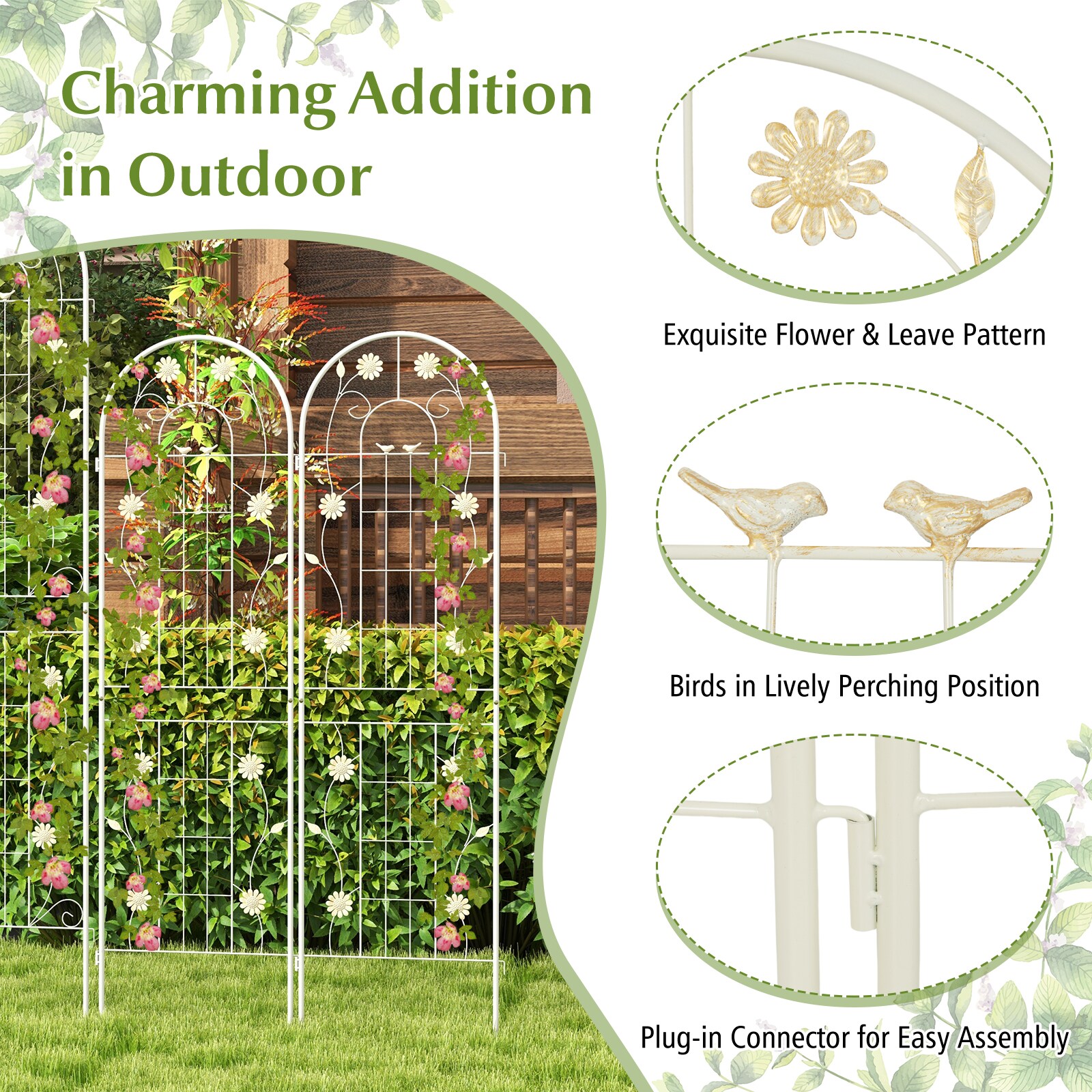  YSGT416643WH Garden-Trellis - View #3