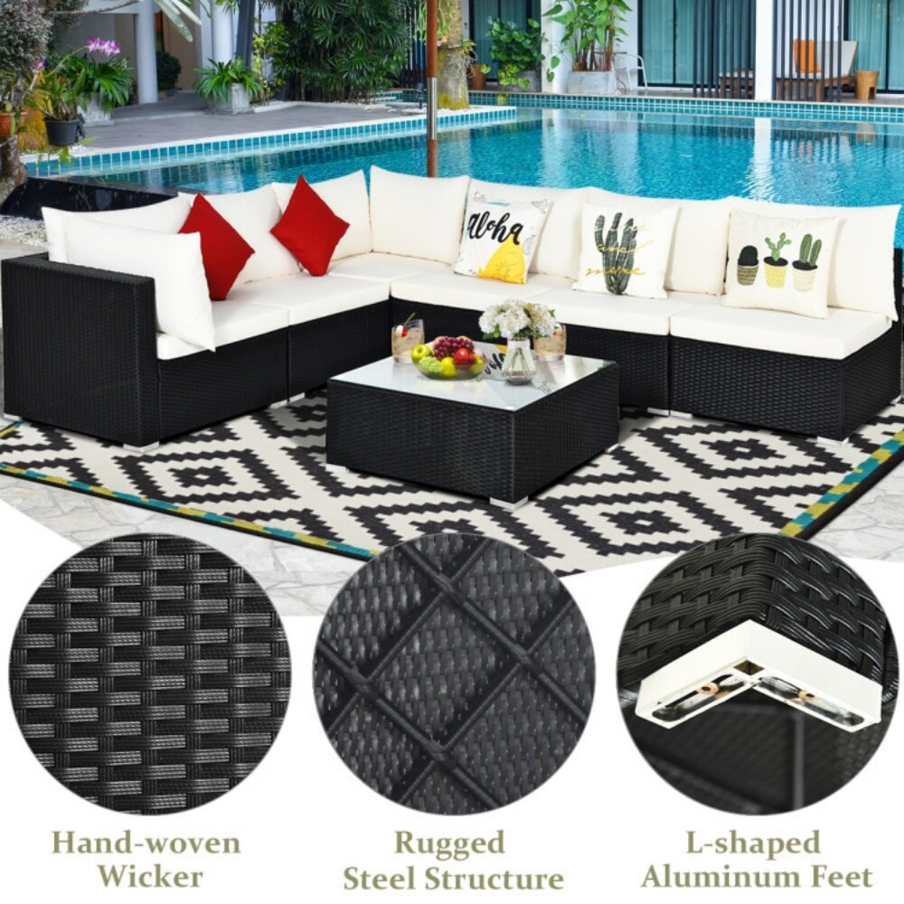 Dimakai DK-HWWF4BWH Patio-Sofas-Daybeds - View #3