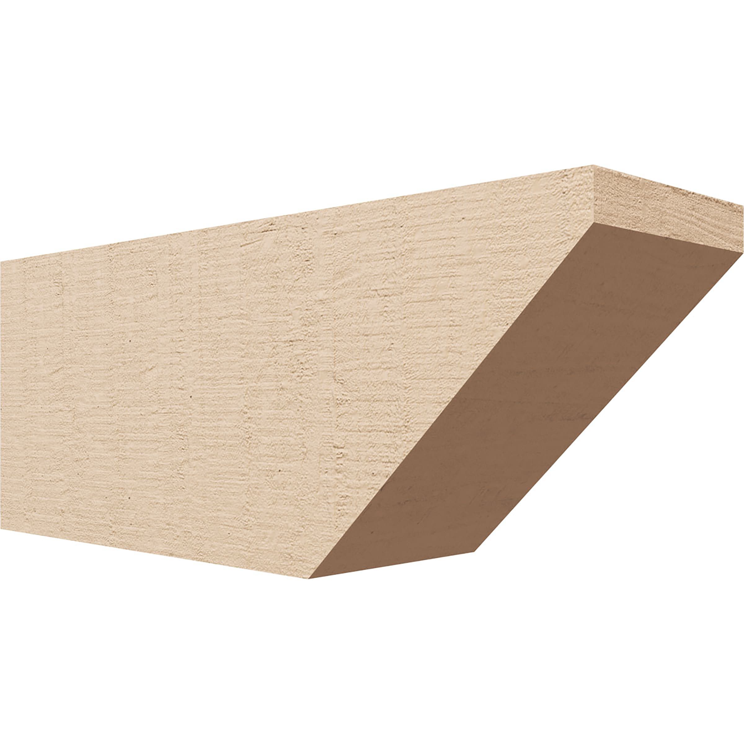 Ekena Millwork RFTU06X08X20CONRCPR Concord Woodgrain 6-in X 8-in X 20-in Brown Urethane Standard bracket