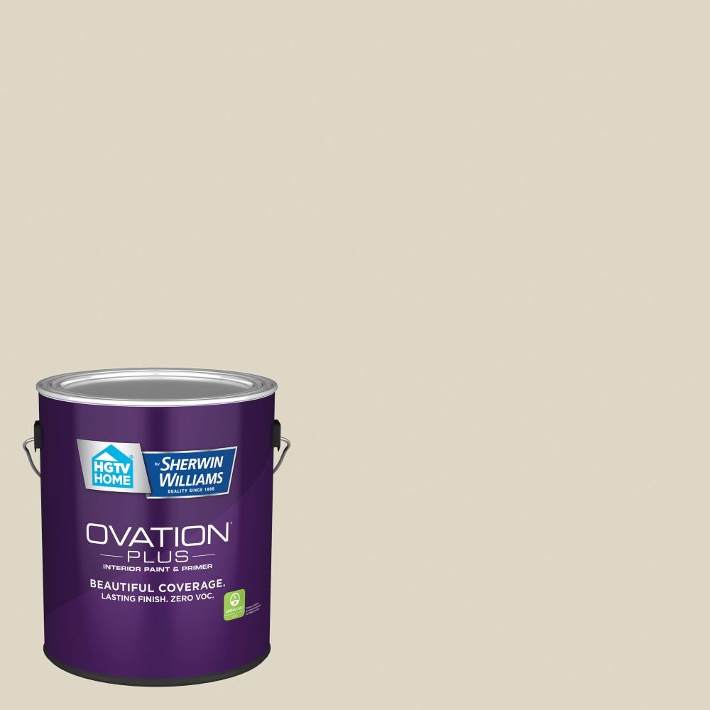 HGTV HOME by Sherwin-Williams 3008-10B-2557222 Ovation Plus Semi-gloss Light Raffia 3008-10B Latex Interior Paint Paint + Primer ( 1-gallon )