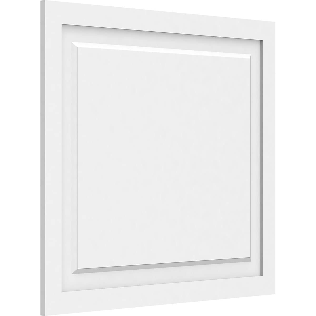 Ekena Millwork 32-in x 28-in Smooth White PVC Wainscot Fretwork Wall ...