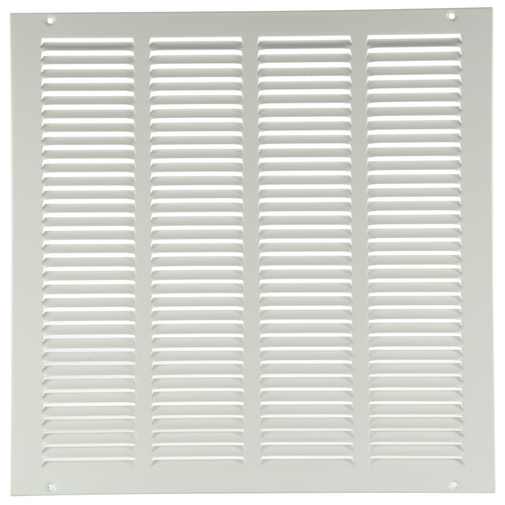 RELIABILT 7112424WH 24-in x 24-in Steel White Sidewall/Ceiling Grille