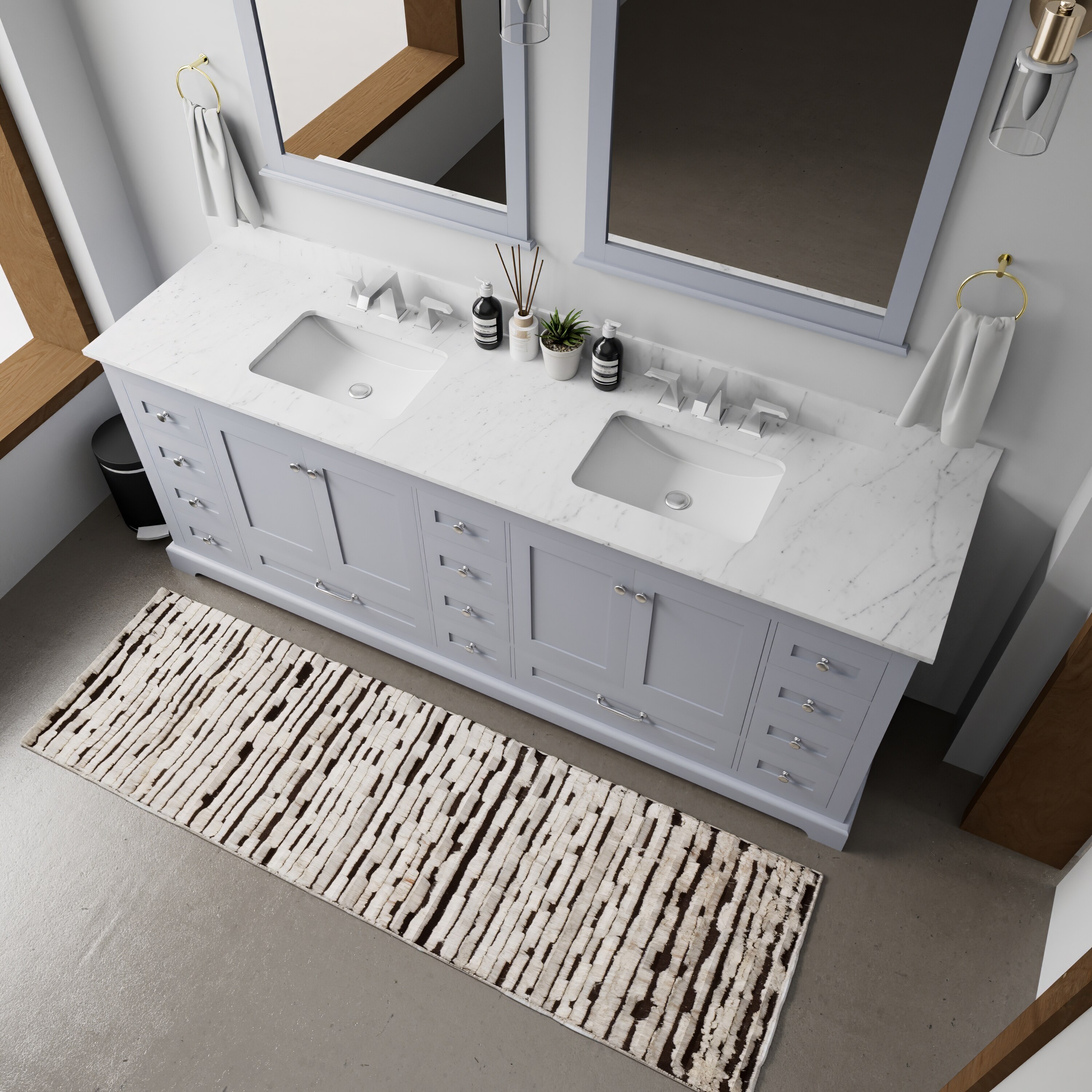 Lexora LD342284DBDSM34F Bath-Vanity-Combo - View #2