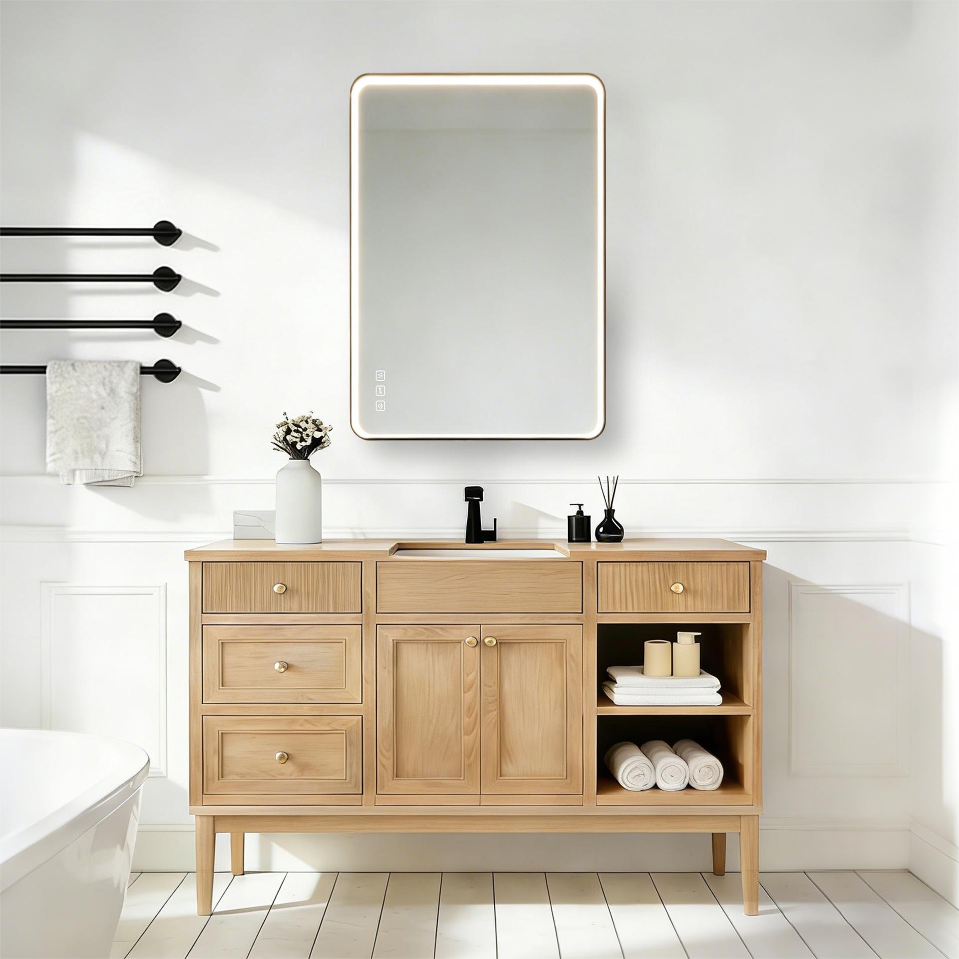 ONWITH OW-B12080MB-LED Framed-Bath-Mirrors - View #8