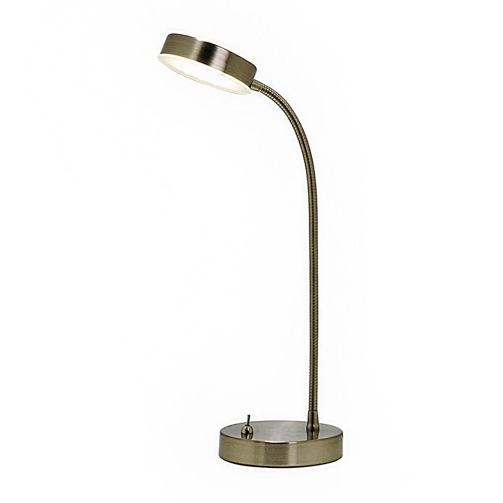 Understrege brydning Pearly Utilitech 13.25-in Adjustable Stainless Steel Swing-Arm Desk Lamp with Metal  Shade in the Desk Lamps department at Lowes.com