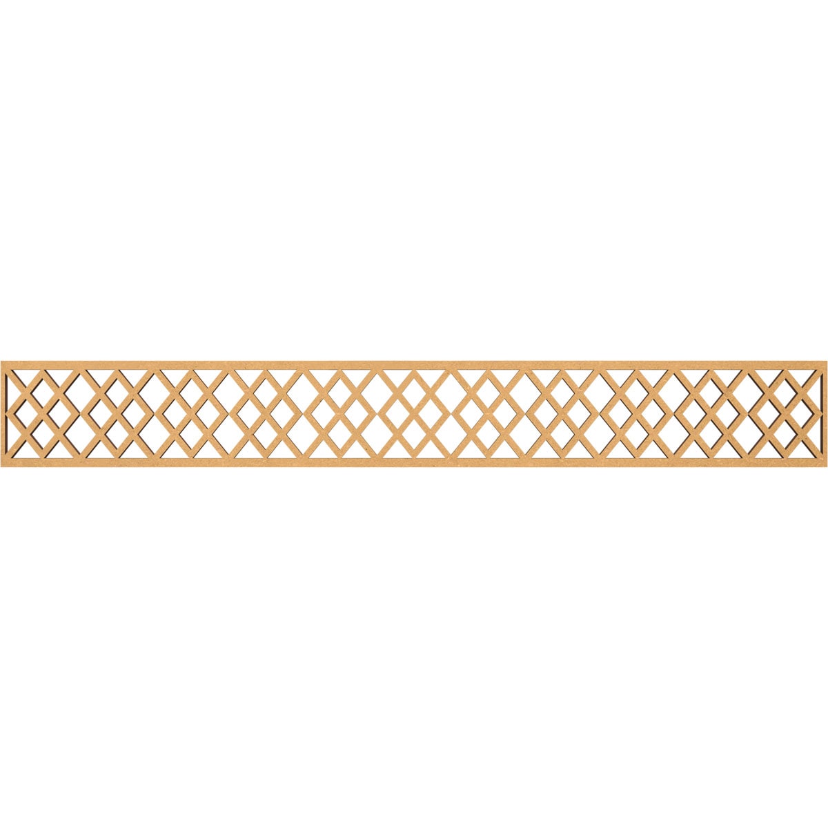 Ekena Millwork MLDB06X46HADMF Hadley Fretwork Flat Trim 6-in x 3.86-ft Brown Unfinished 2157695 Pierced Wall Panel Moulding