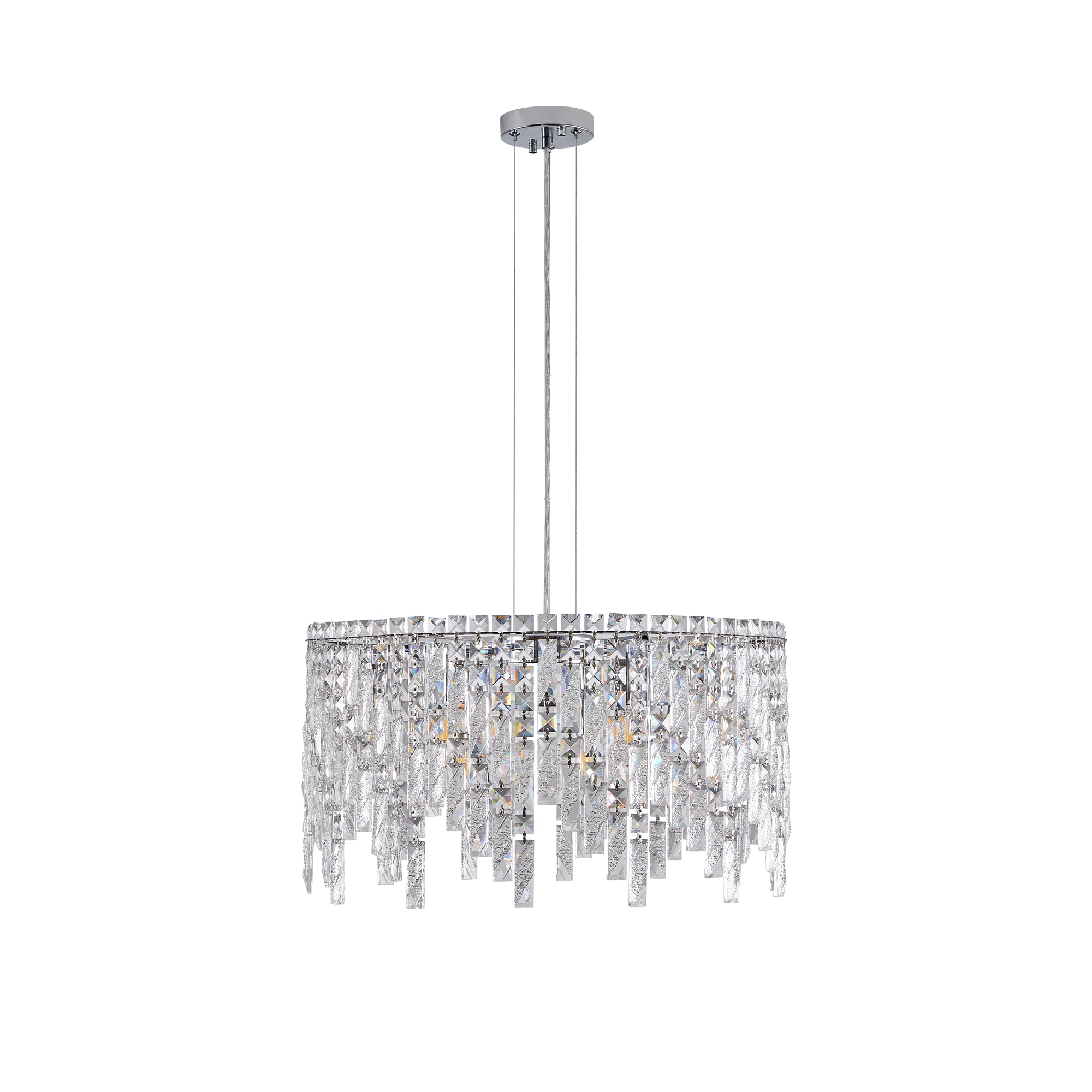 Ayelon Chandelier Chrome LED Metal Chandelier