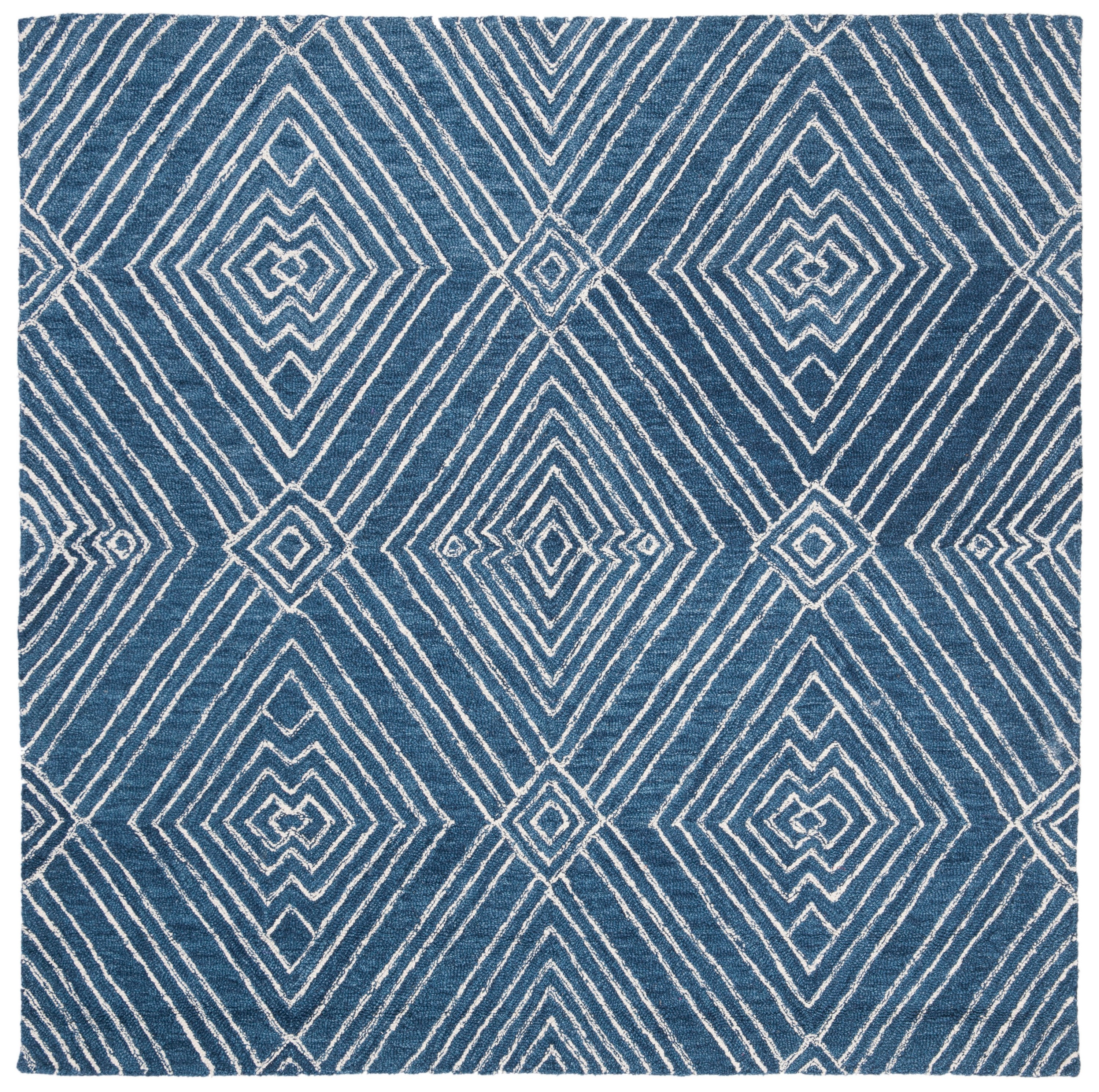 Hand-Tufted Ivory Wool 59" Round Area Rug