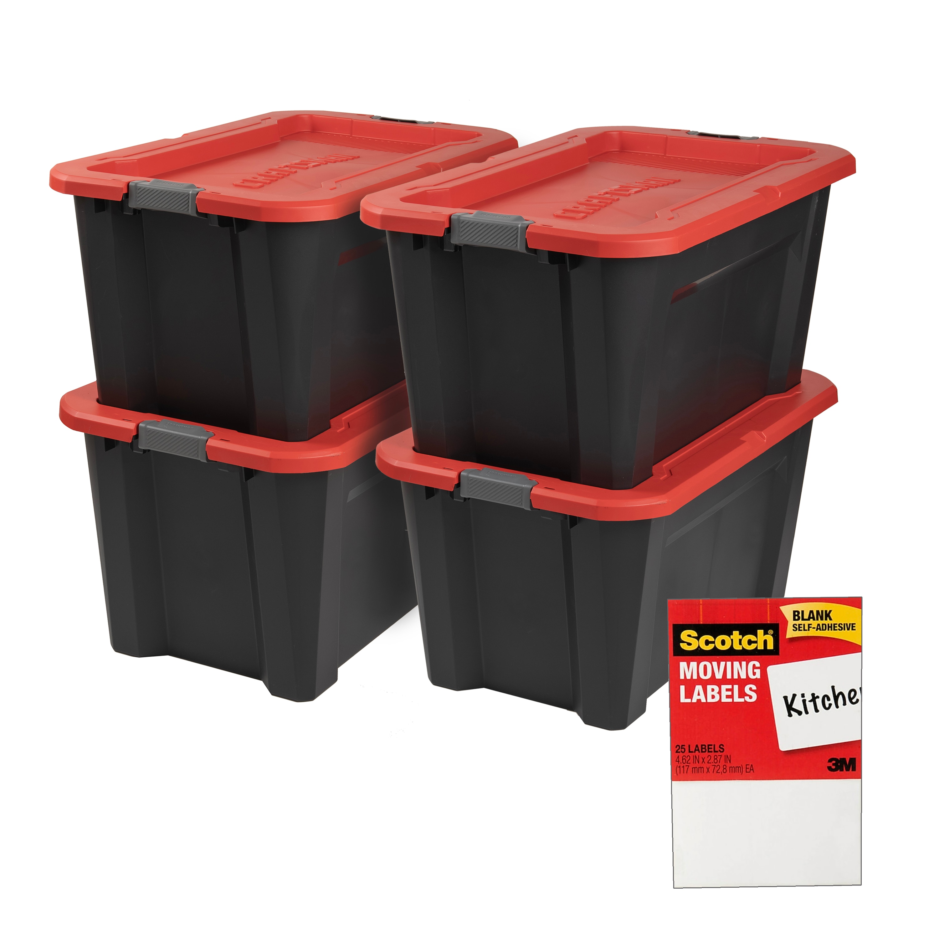 How to pack plastic bins for moving