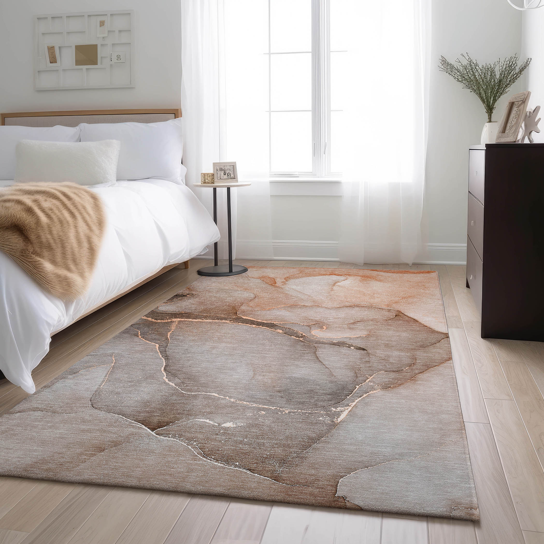 Addison Rugs AMF516GE20X30 Mayfield AMF516GE 2 x 3 (ft) Loomed Polyester Green Rectangular Indoor Abstract Machine washable Area rug