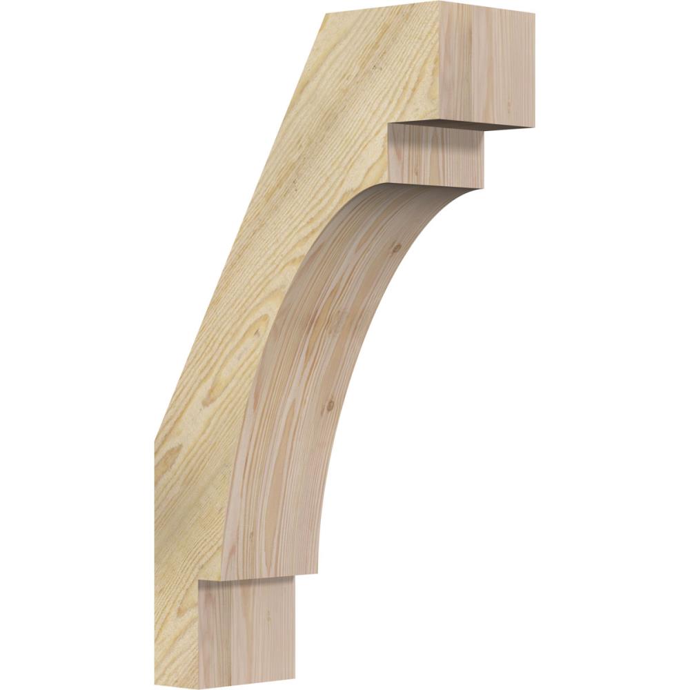 Ekena Millwork BRC06X16X28MRC00RDF 6-in x 16-in x 28-in Douglas Fir Unfinished Wood Merced Rough Sawn Knee Brace