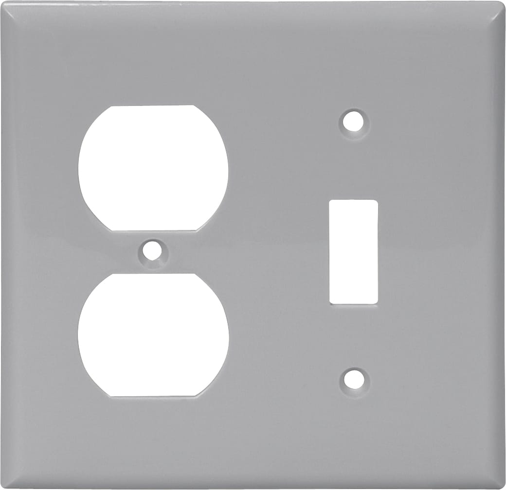 Eaton 5138GY-BOX 2 -Gang Gray Nylon Wall Plate