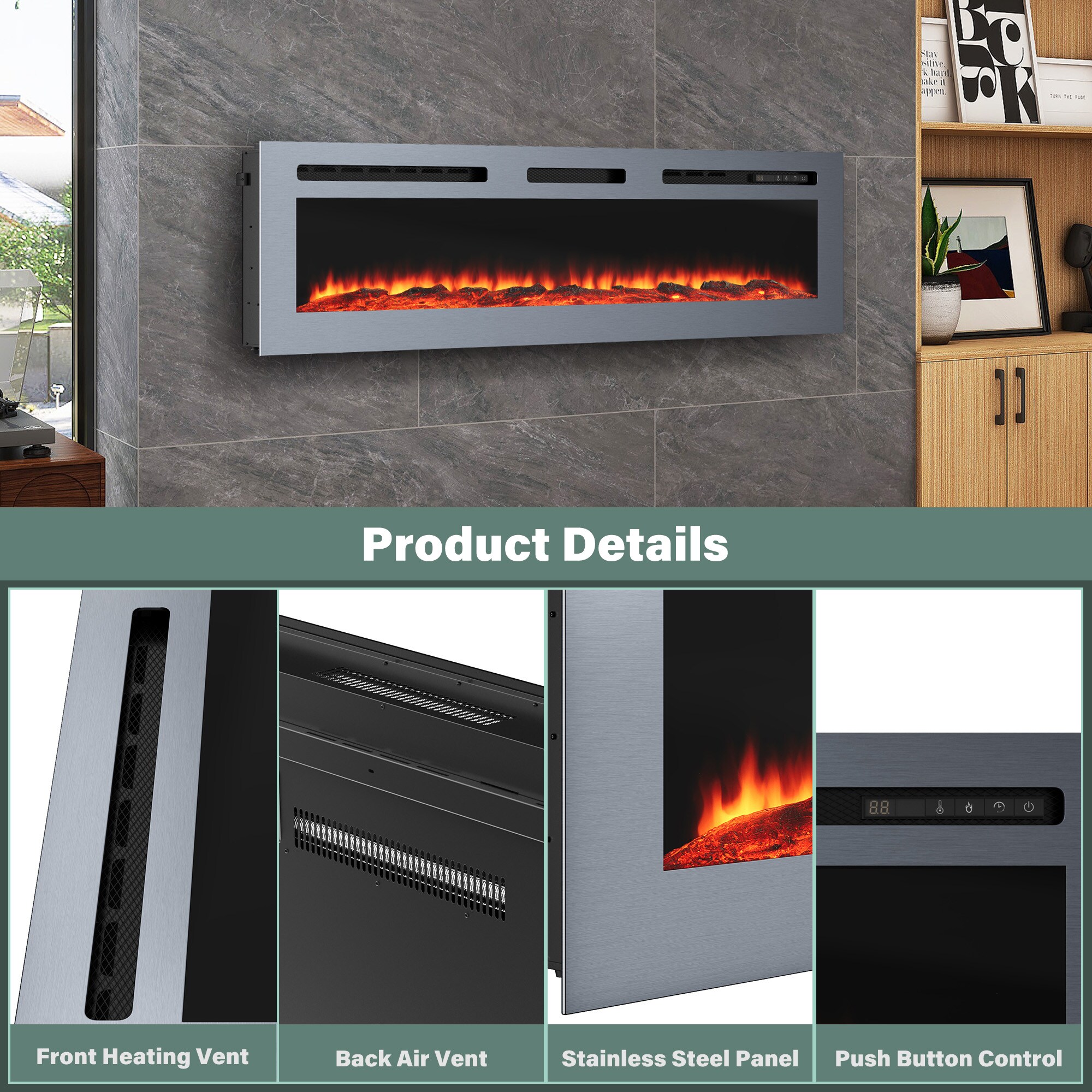 Mondawe MO-CB74715 Electric-Fireplaces - View #11