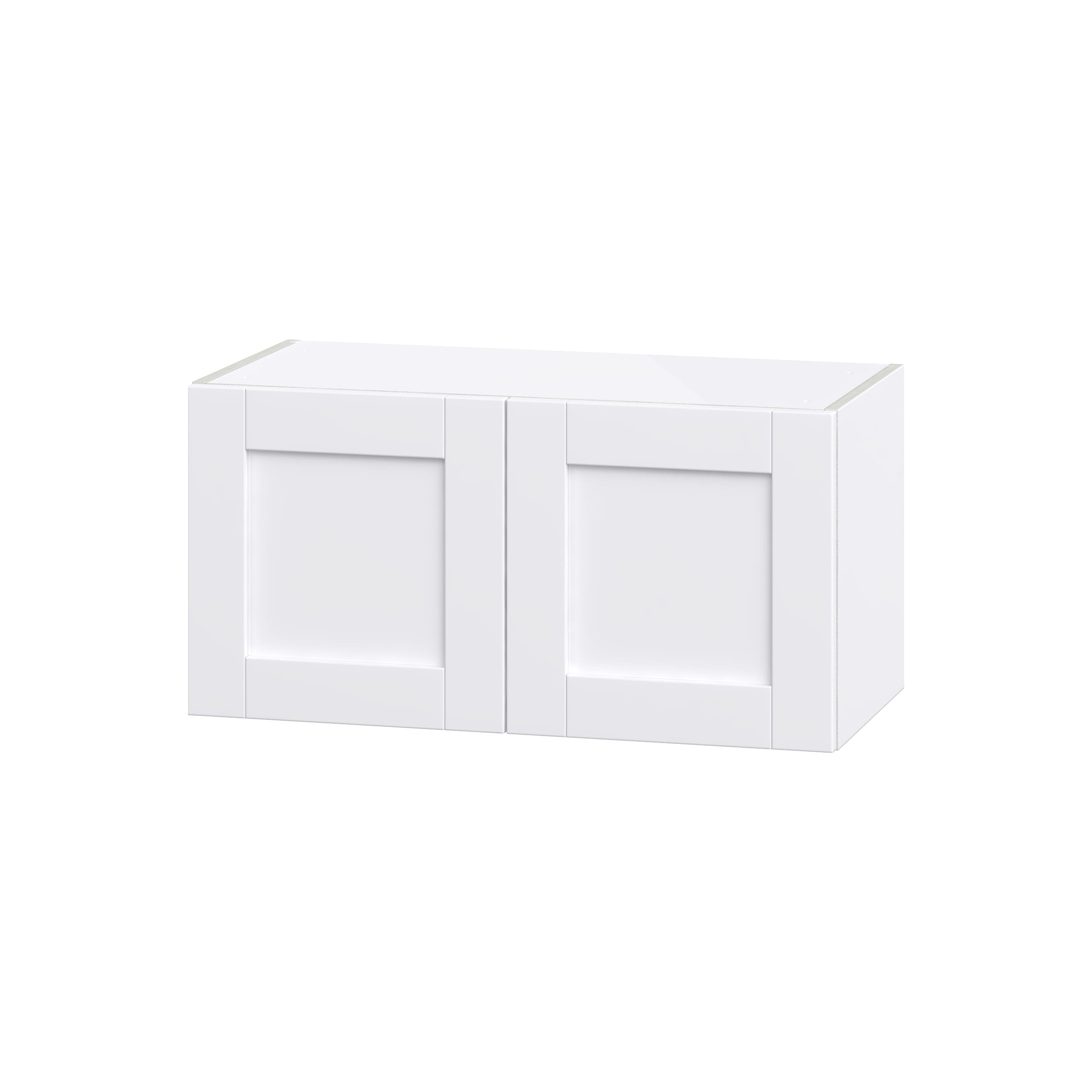 Hugo&Borg Rosemont 15-in W x 30-in H x 14-in D Glacier White Wall Fully Assembled Cabinet (Flat Panel Shaker Door Style)