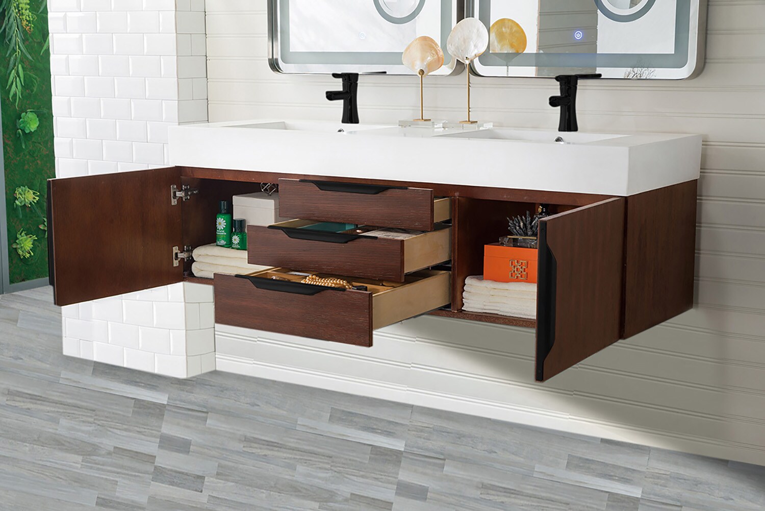 James Martin Vanities 389-V59D-CFO-MB-GW Bath-Vanity-Combo - View #4