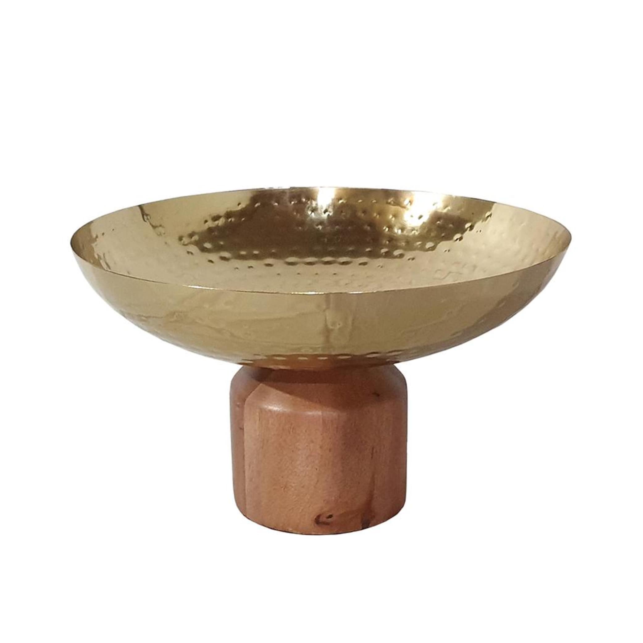 A&B Home Gold Steel Modern Decorative Bowl At Lowes.com