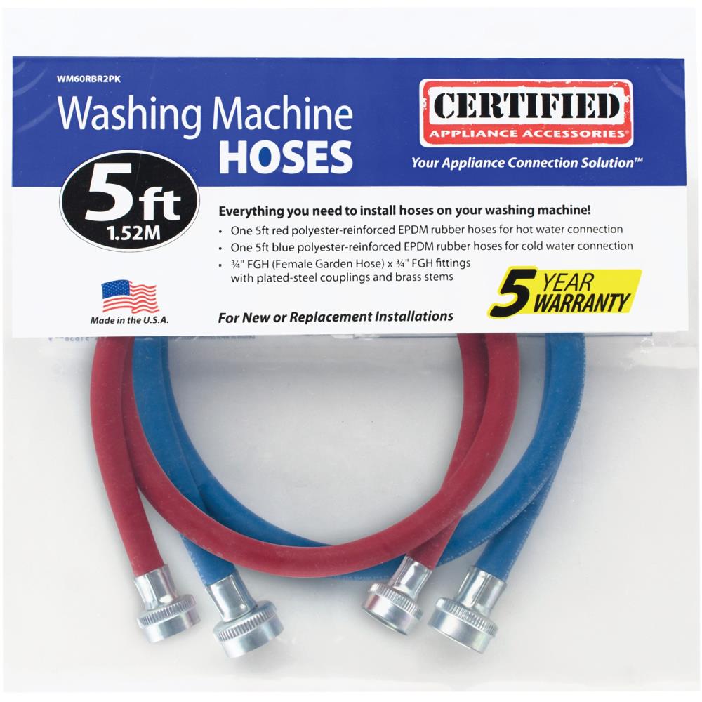 Certified Appliance Accessories WM60RBR2PK Appliance-Supply-Line-Drain-Hose - View #5
