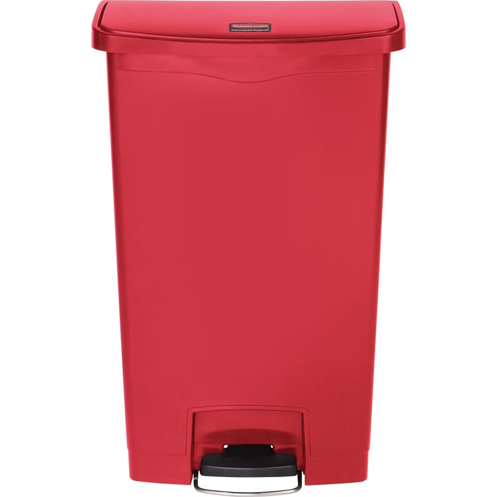 Rubbermaid Commercial Products 15-Gallons Satin Stainless Steel Commercial  Touchless Kitchen Trash Can with Lid Indoor in the Trash Cans department at