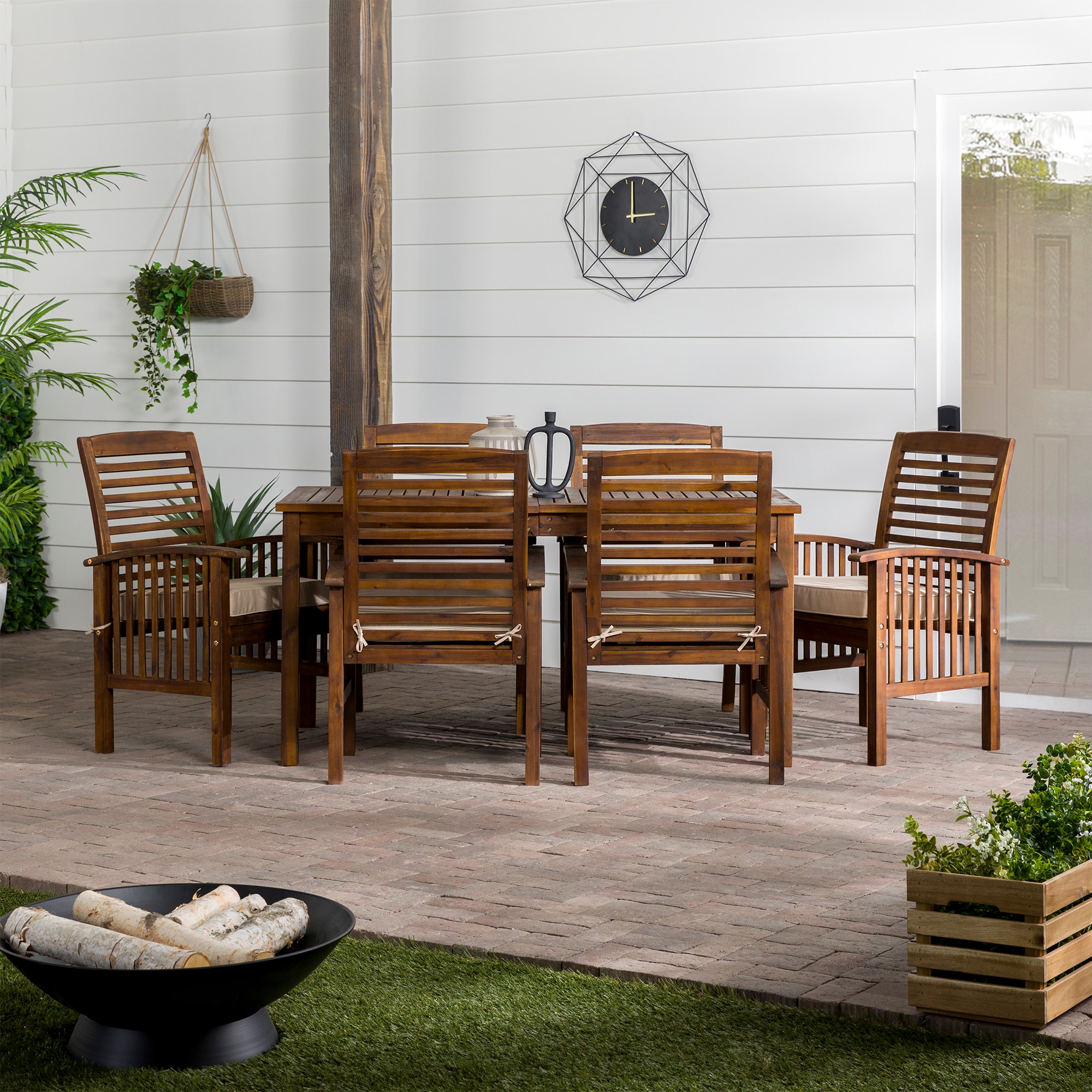 Walker Edison LWW7SDTDB Patio-Dining-Sets - View #4
