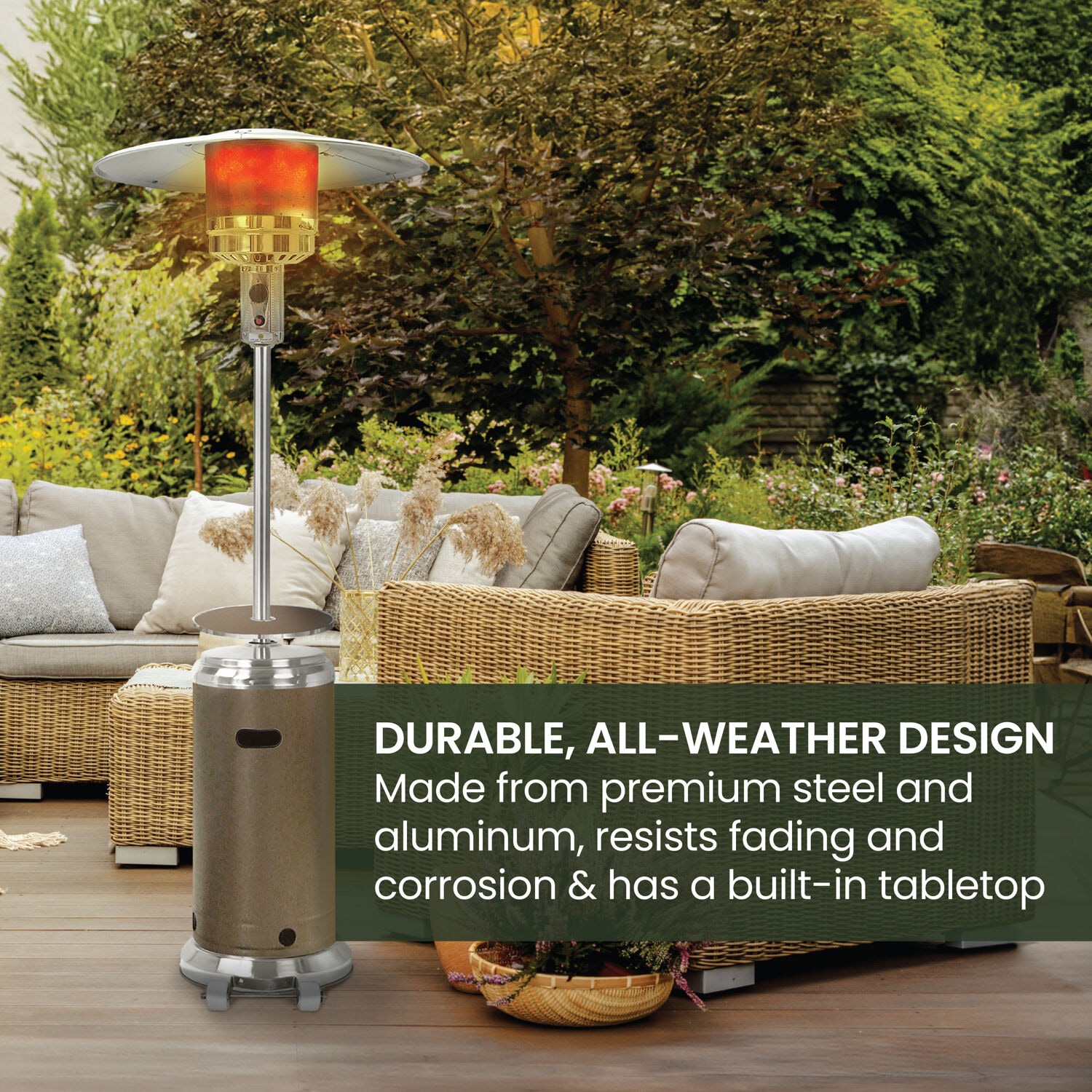 Hanover HAN002BRSS Outdoor-Gas-Patio-Heaters - View #3