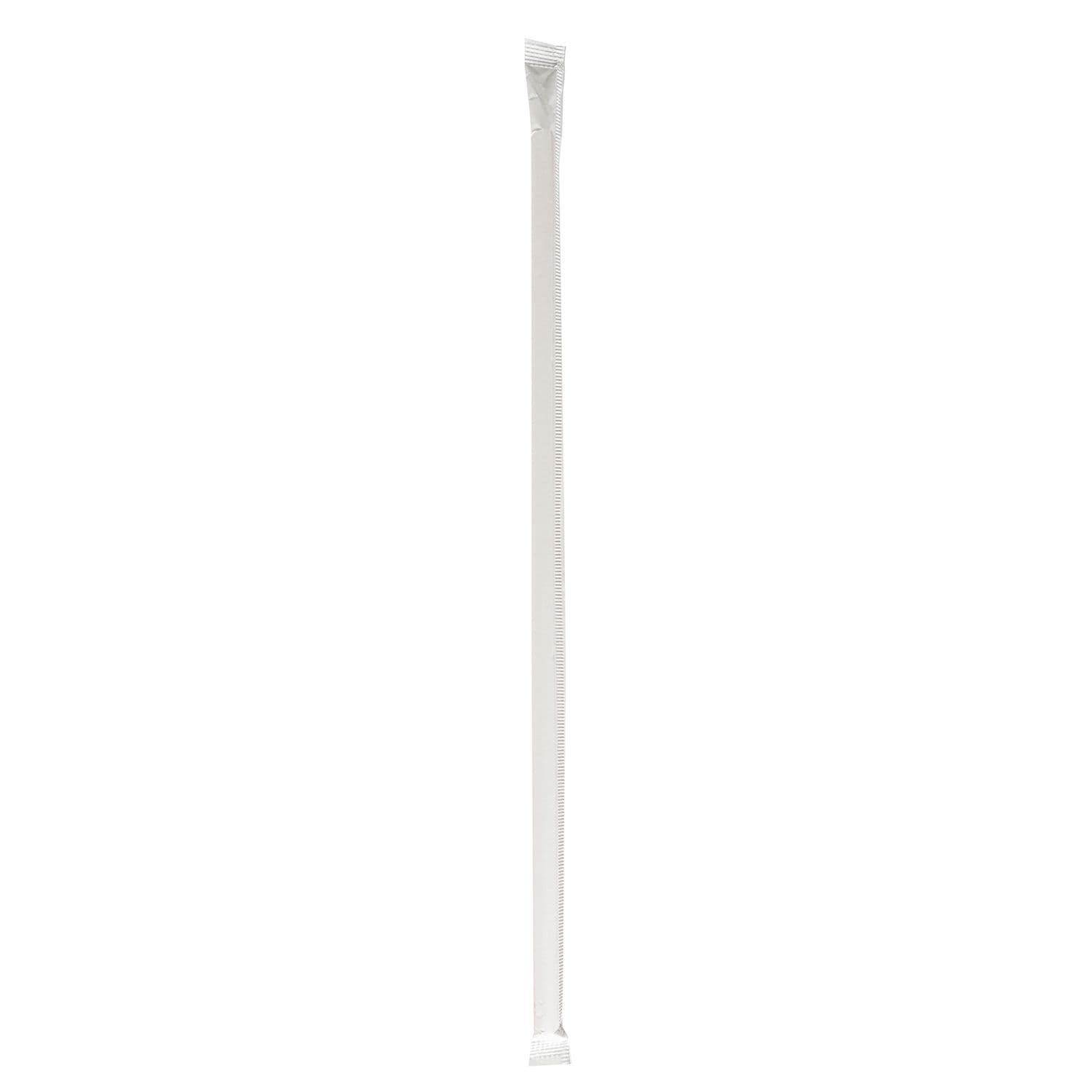 Boardwalk Wrapped Jumbo Straws 10.25 in Polypropylene Red/White Striped 500/Pack 4 Packs/Carton