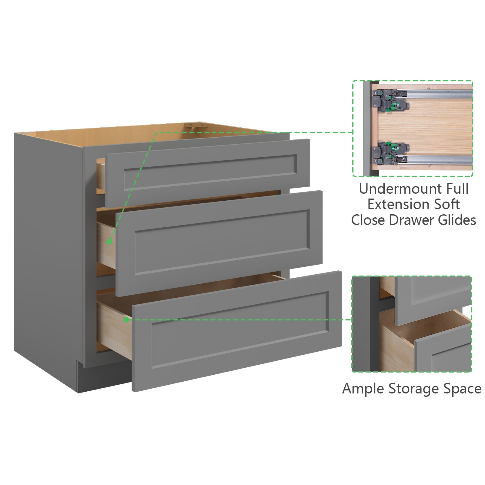 LOVMOR SG-3DB36-LOWES Cabinets-Kitchen - View #3
