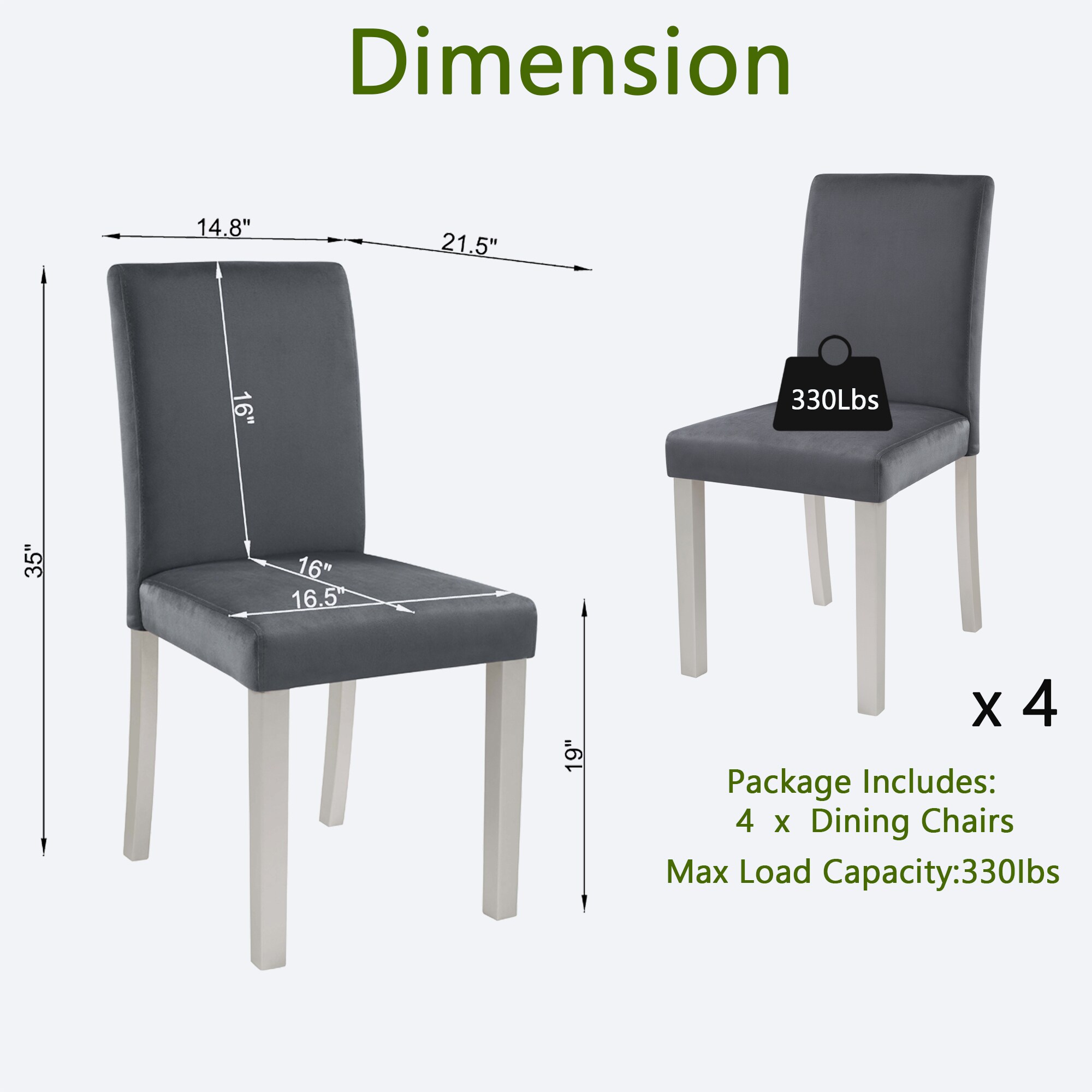 SINOFURN SYA010275BL Dining-Chairs - View #8