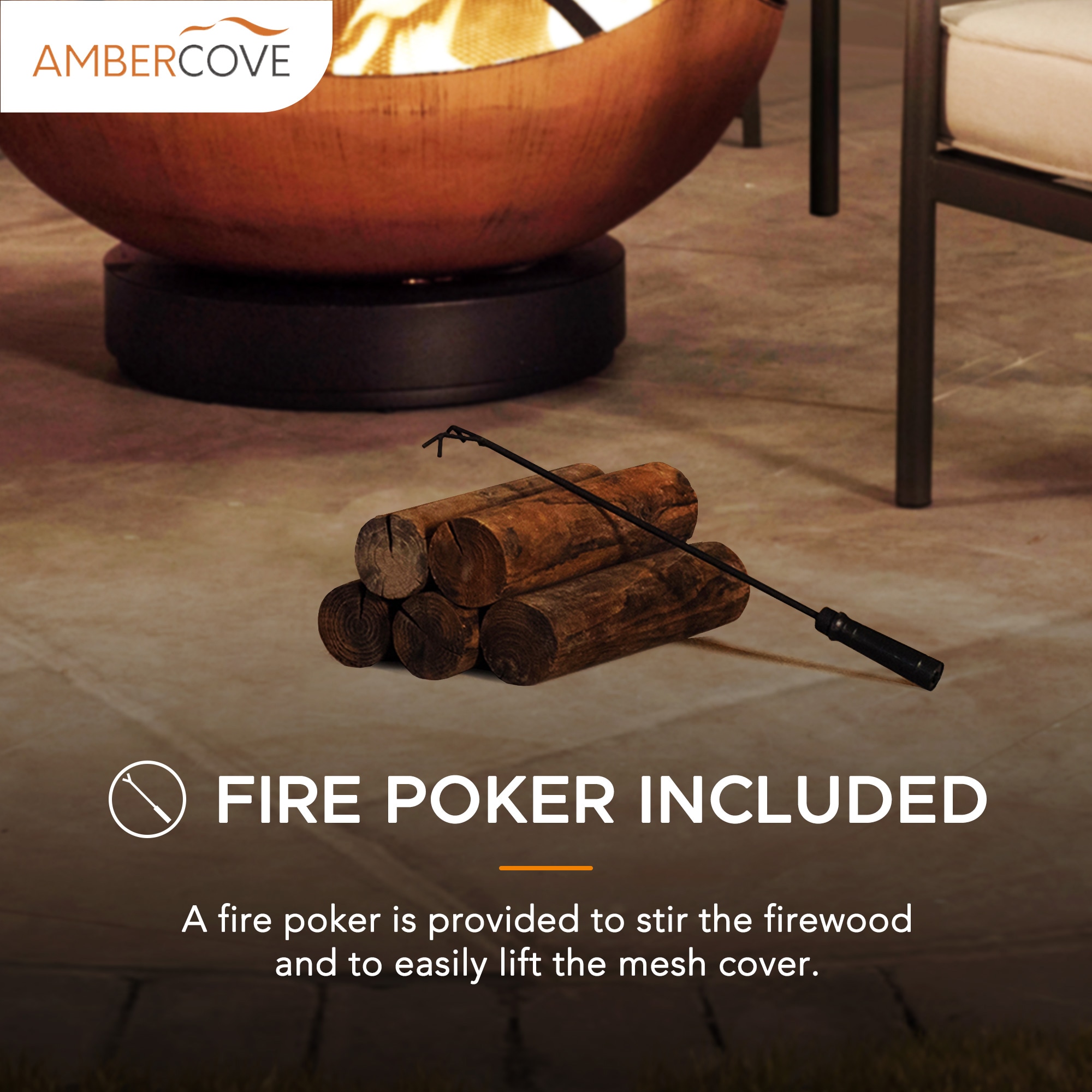 AmberCove A301022700 Outdoor-Woodburning-Firepits - View #6