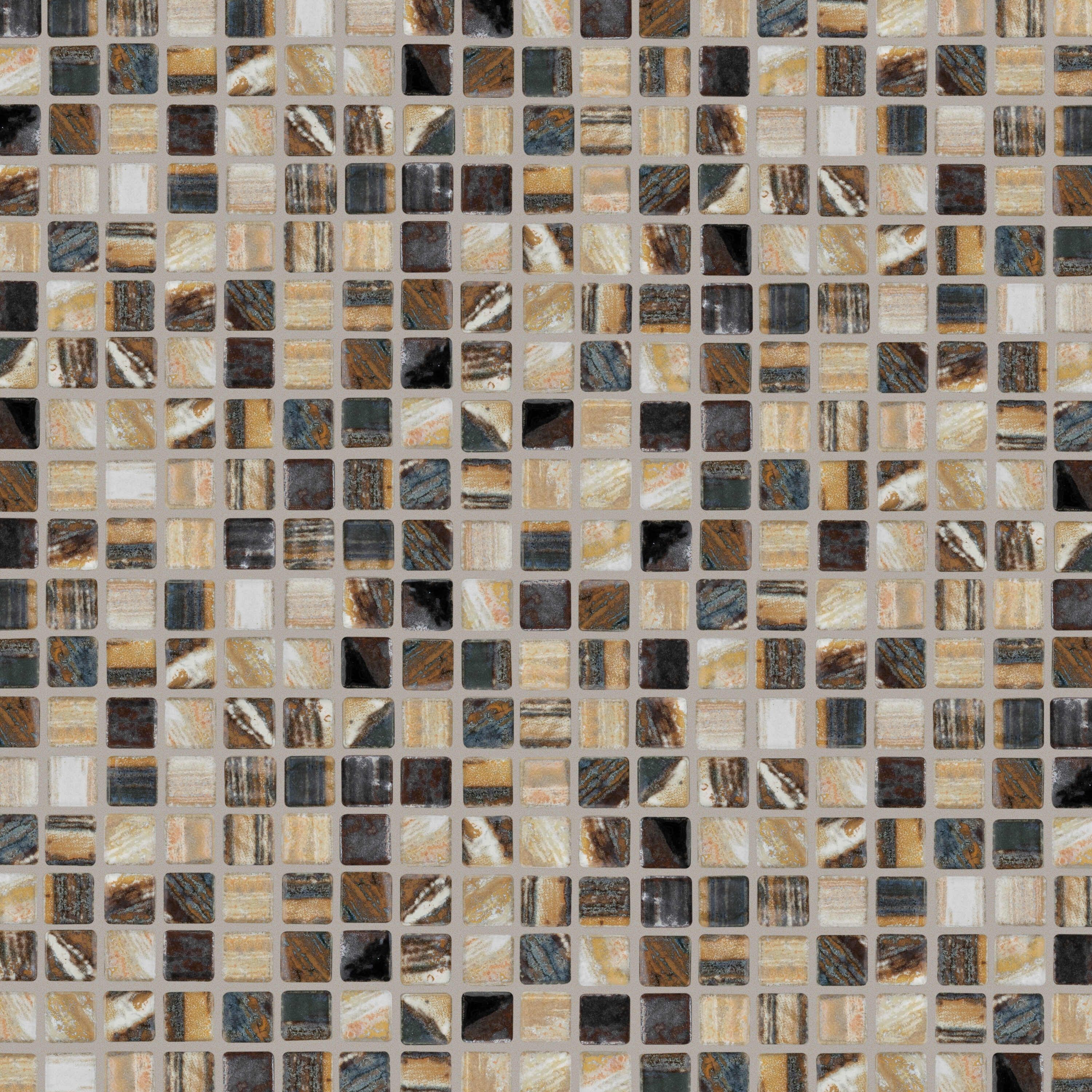 Affinity Tile FCP96RHL Rustica Mini Highlands 12-in x 12-in Multi-finish Porcelain Patterned Mosaic Floor and Wall Tile (10-sq. ft/ Carton)