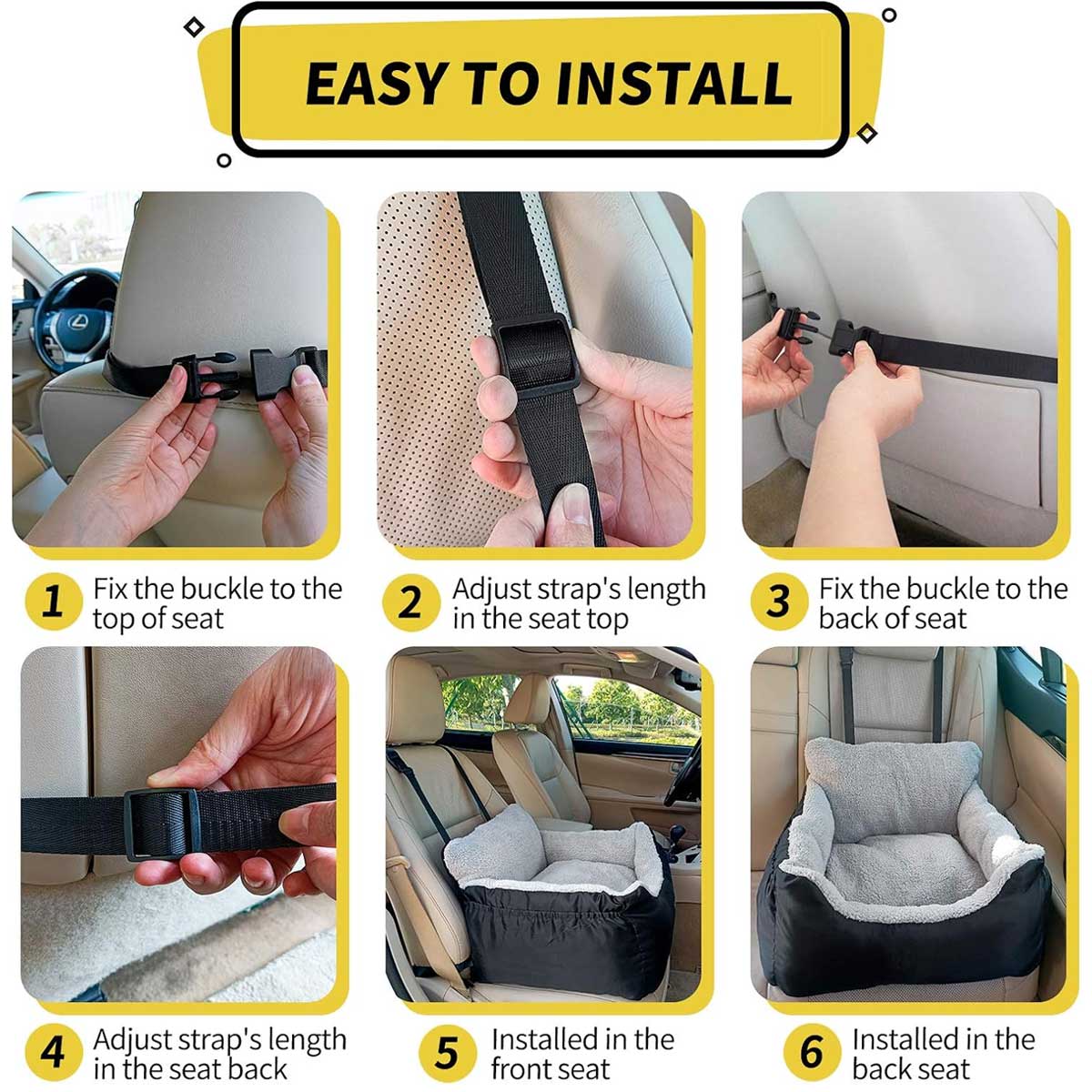 Aoibox LADS0917029 Dog-Car-Seats - View #6