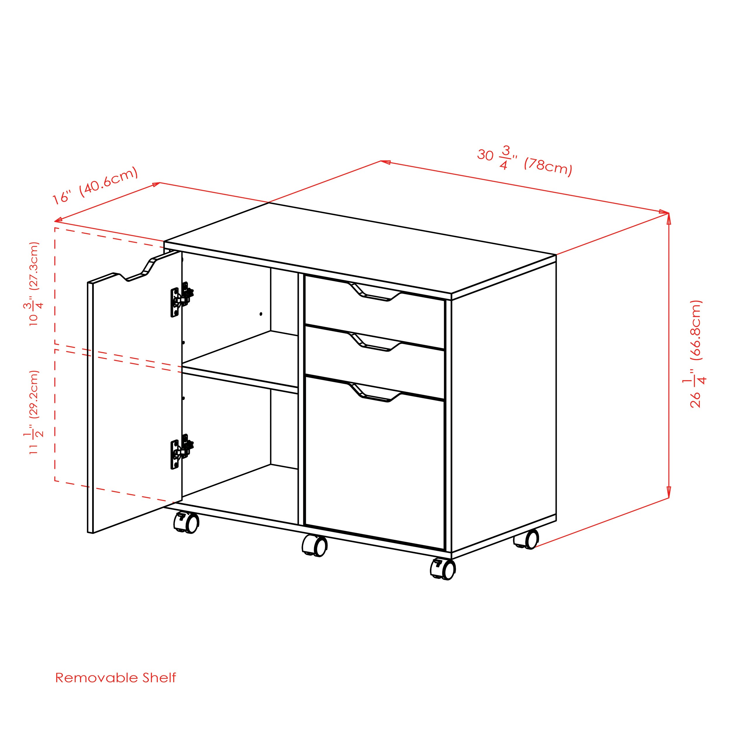 Winsome Wood Halifax White 2-Drawer 30.71-in File Cabinet in the File ...