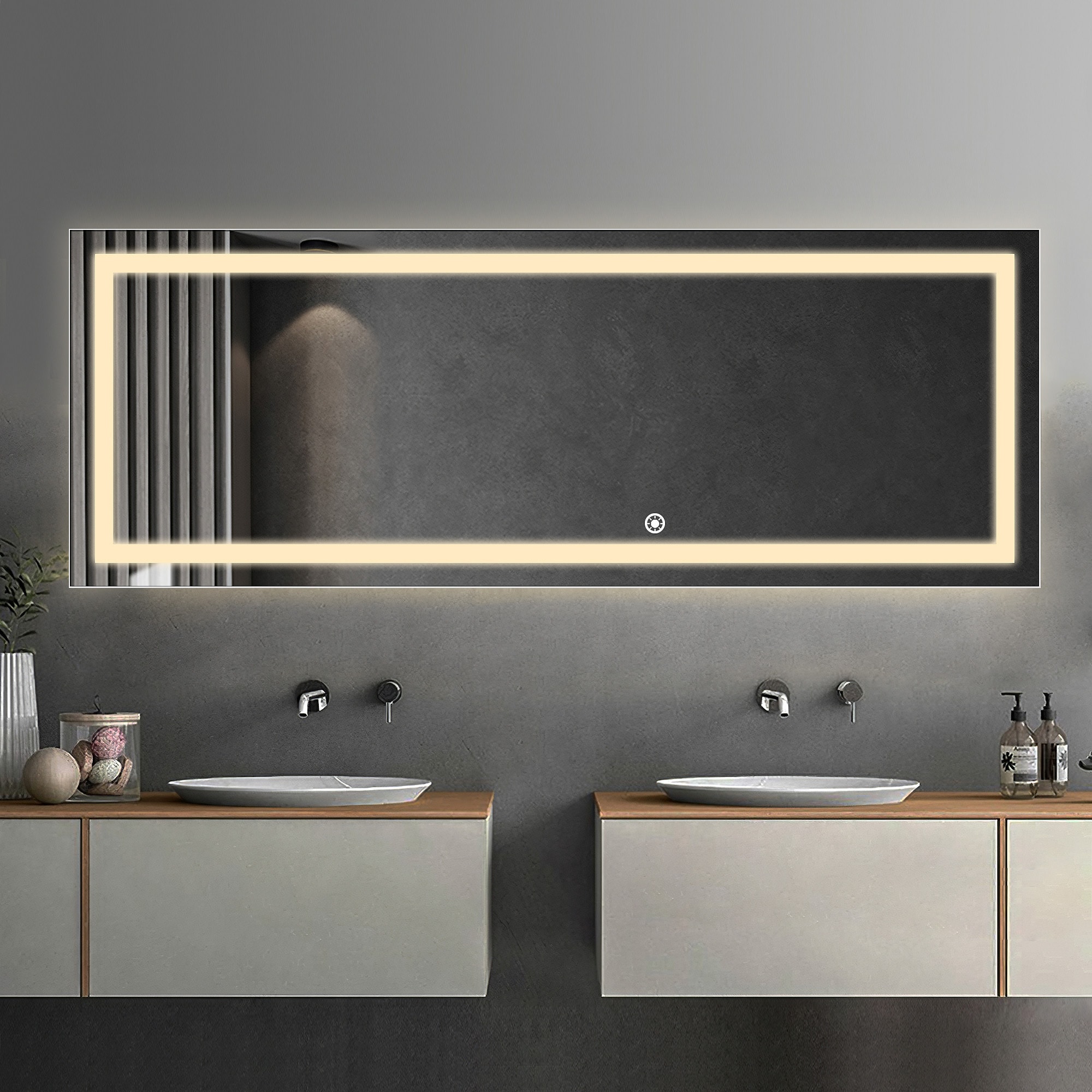 Dovelina LS-A-MR03018 Framed-Bath-Mirrors - View #3