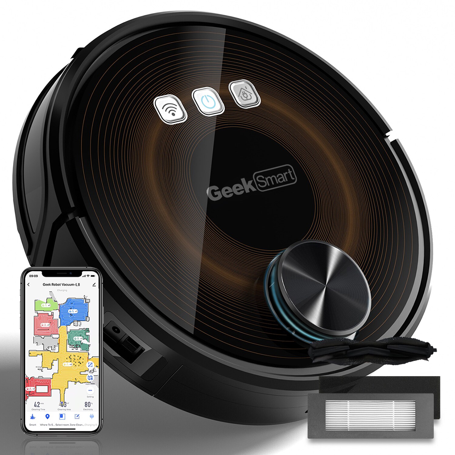 SINOFURN SYA650016BK Robotic-Vacuums - View #4