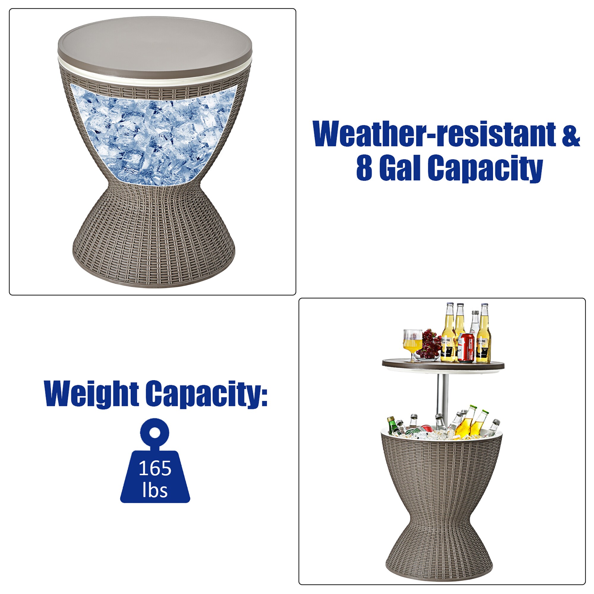 Costway HCST12790 Ice-Buckets - View #4