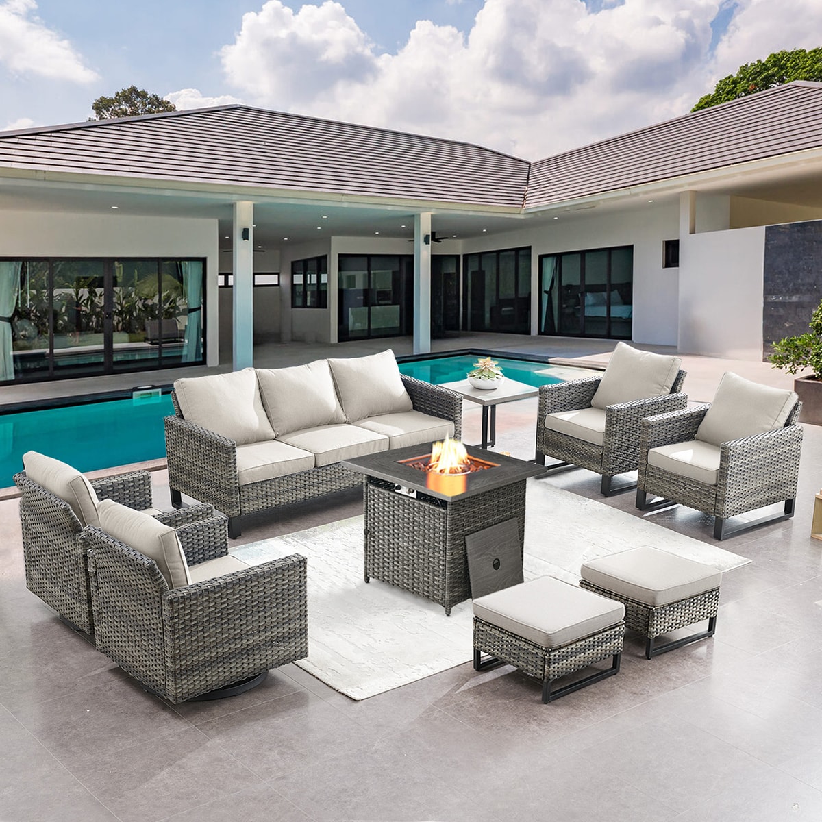 Rilyson FS062063069099070-2 Patio-Conversation-Sets - View #2