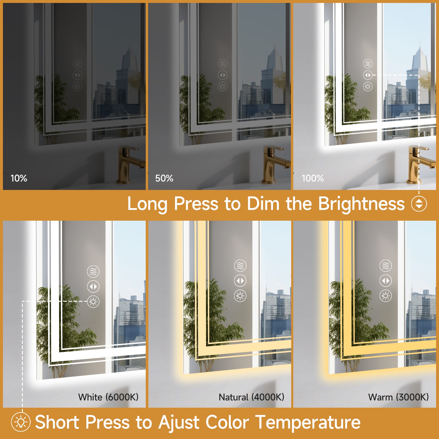 AAZJ SGP203670 Framed-Bath-Mirrors - View #3