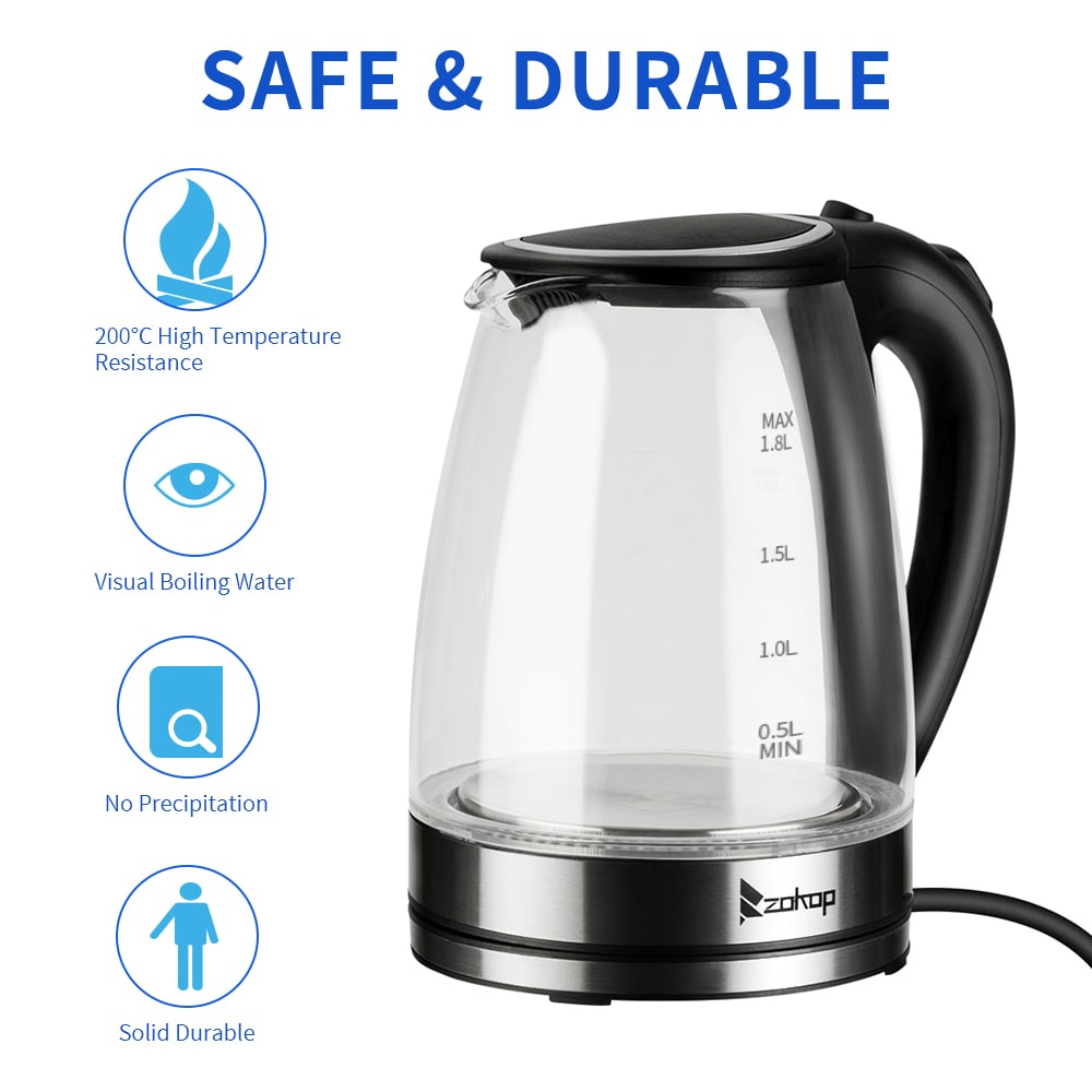 Winado Silver 10-Cup Corded Electric Kettle in the Water Boilers
